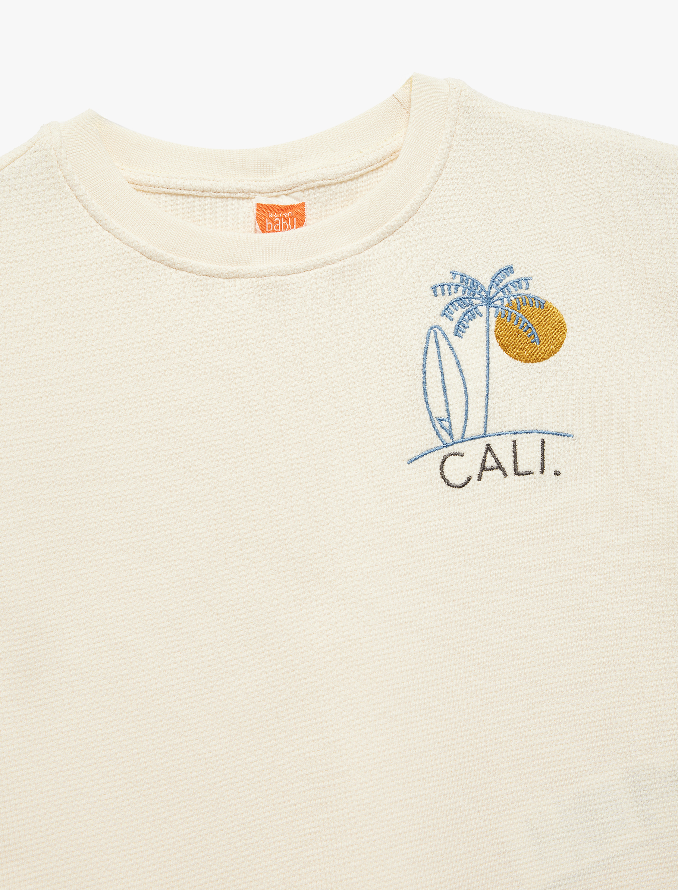  Erkek Bebek Bisiklet Yaka Yaz Temalı Kısa Kollu Baskılı Tişört