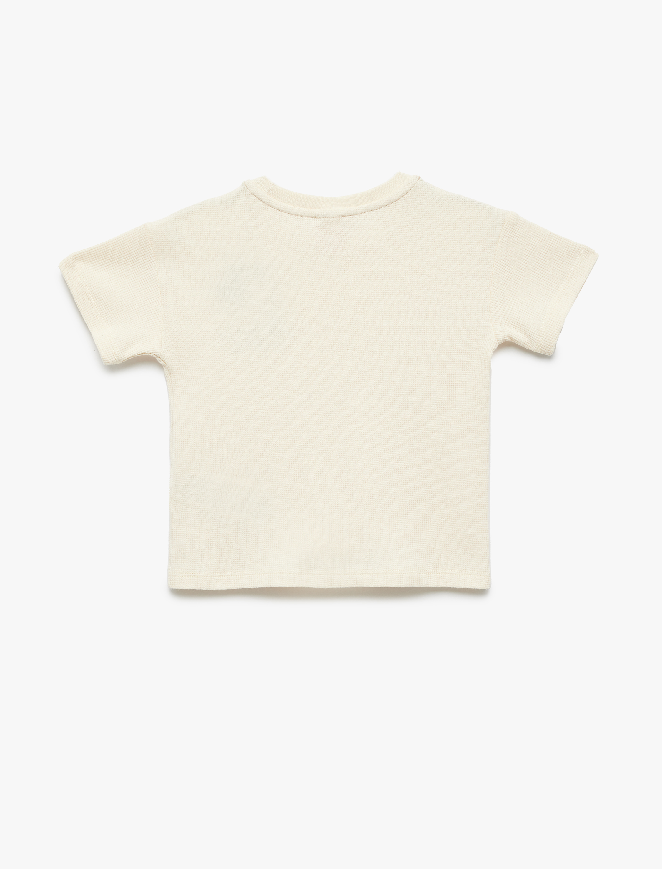  Erkek Bebek Bisiklet Yaka Yaz Temalı Kısa Kollu Baskılı Tişört