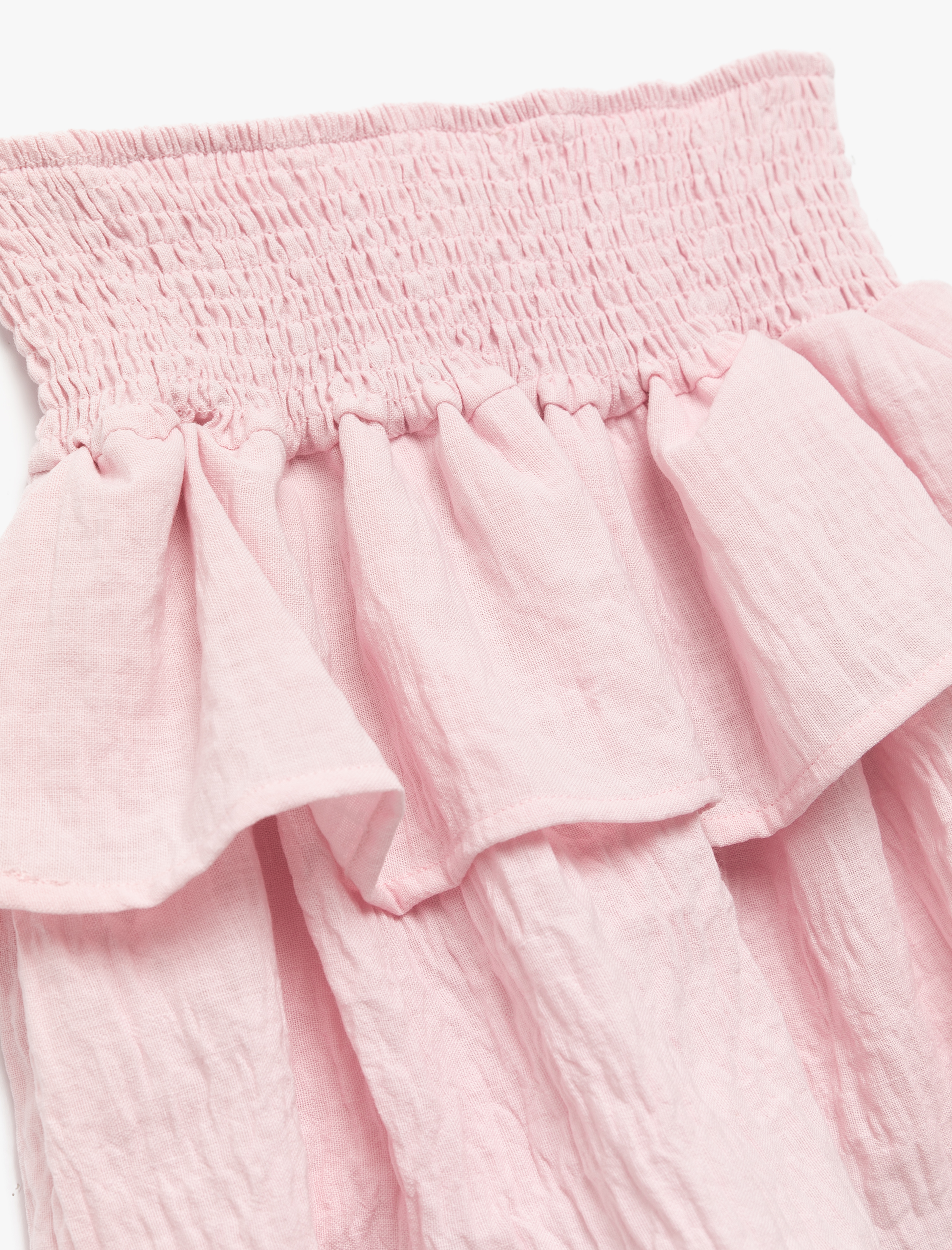  Kız Çocuk Kat Kat Dokulu Gipeli Yüksek Bel Etek