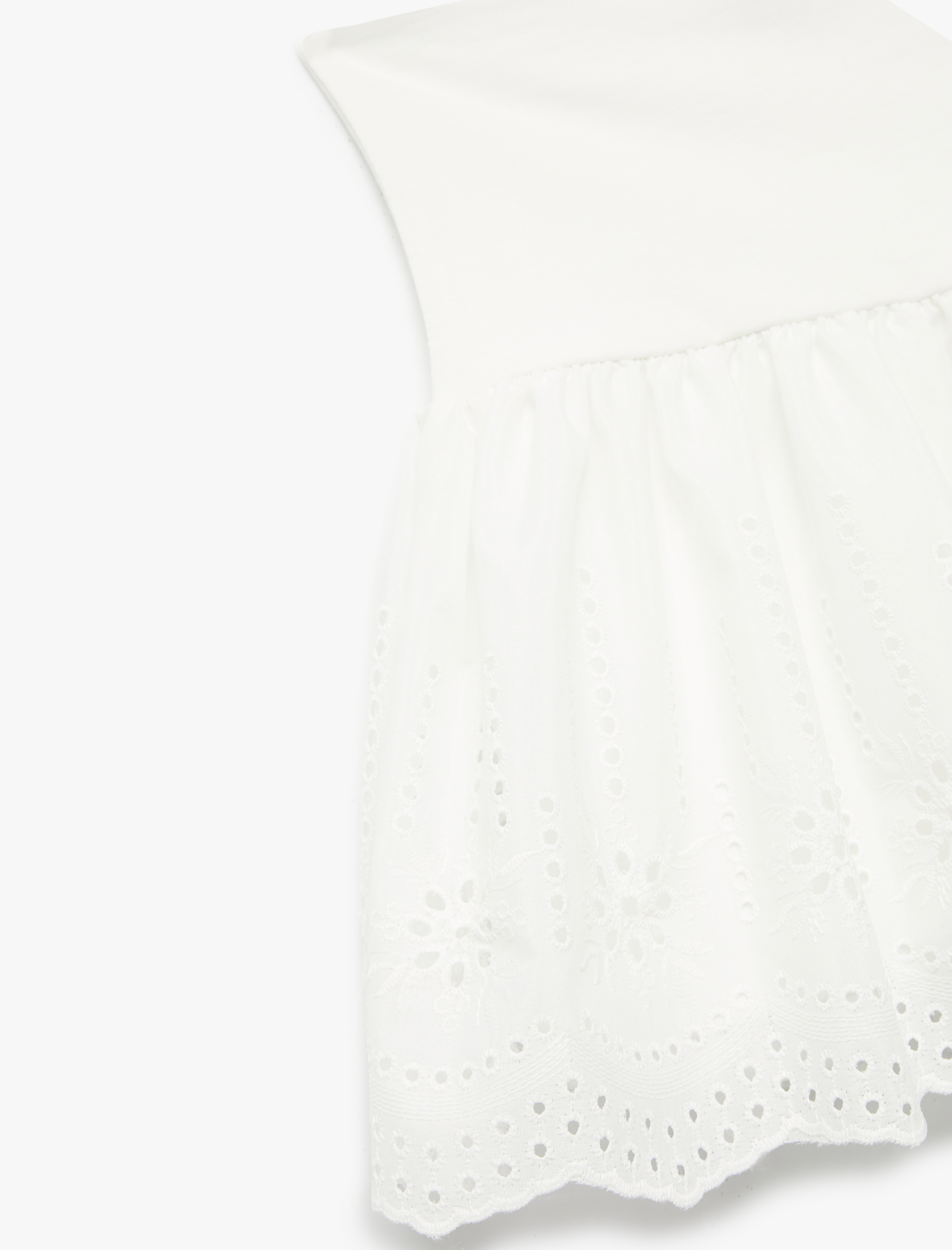 Kız Çocuk Pamuklu A Kesim Şortlu Fistolu Brodeli Etek