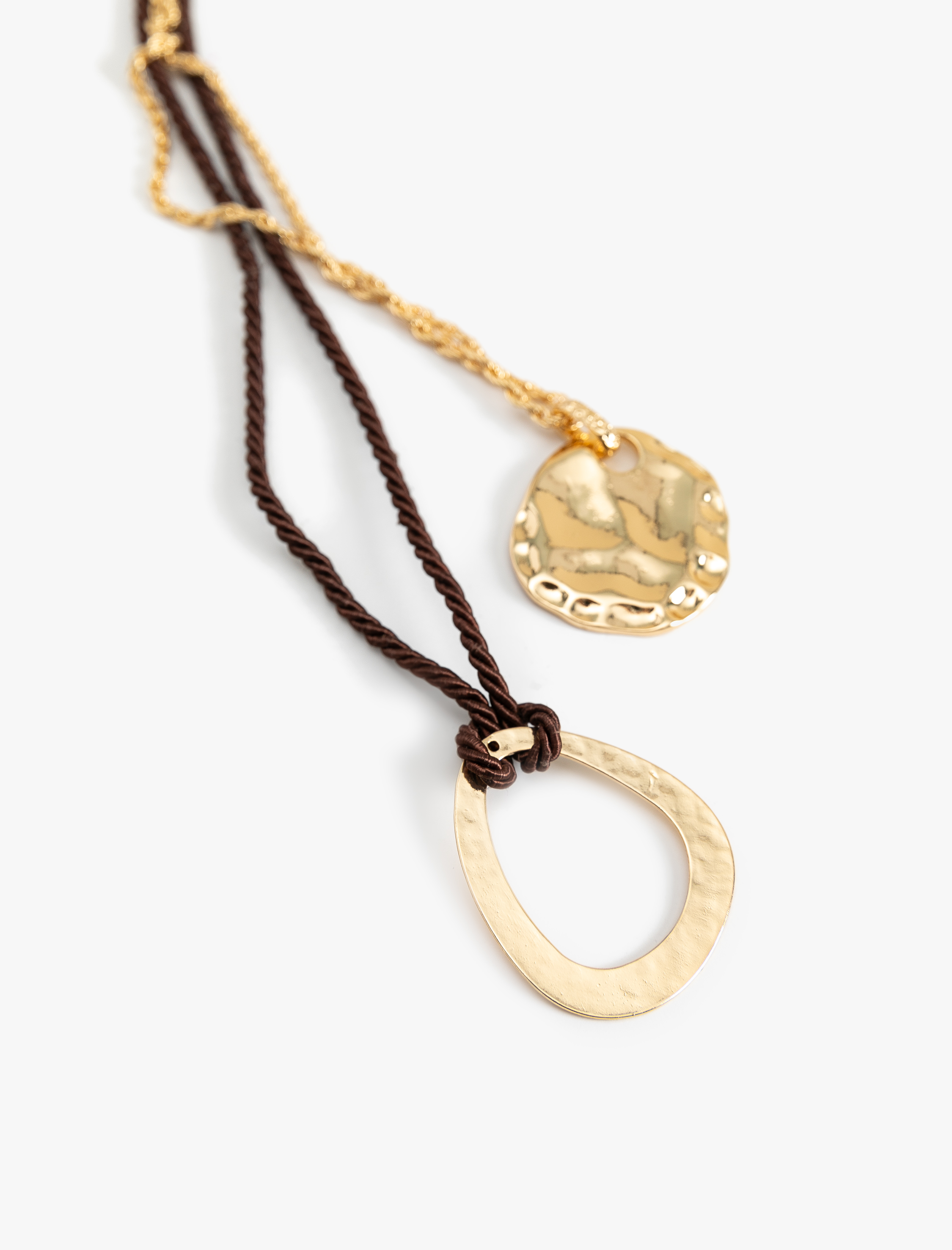 Kadın Çelik Karışımlı Sallantılı Çoklu Uzun Kolye - Koton X Sima Tarkan