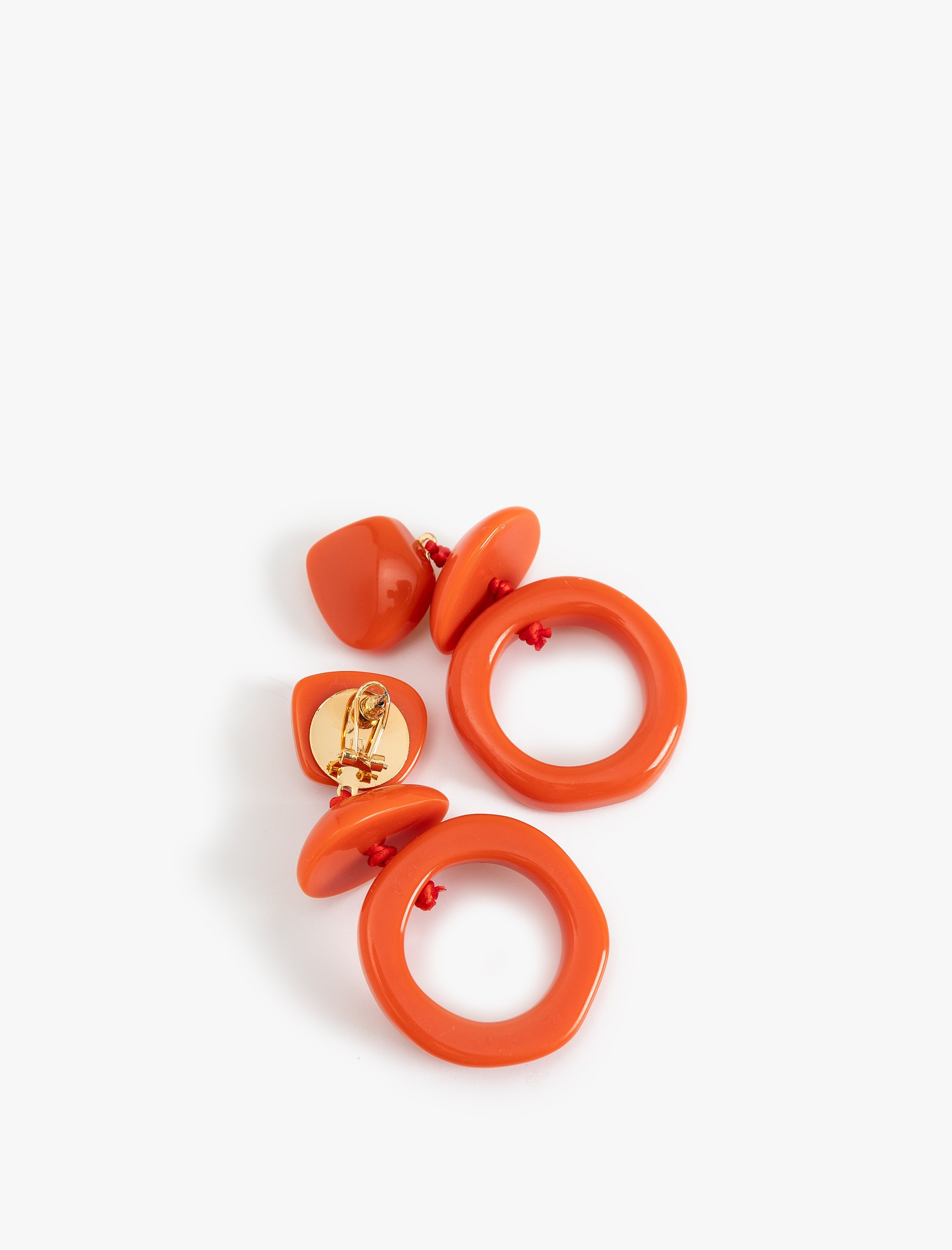  Kadın Büyük Boy Geometrik Sallantılı Küpe - Koton X Melis Ağazat