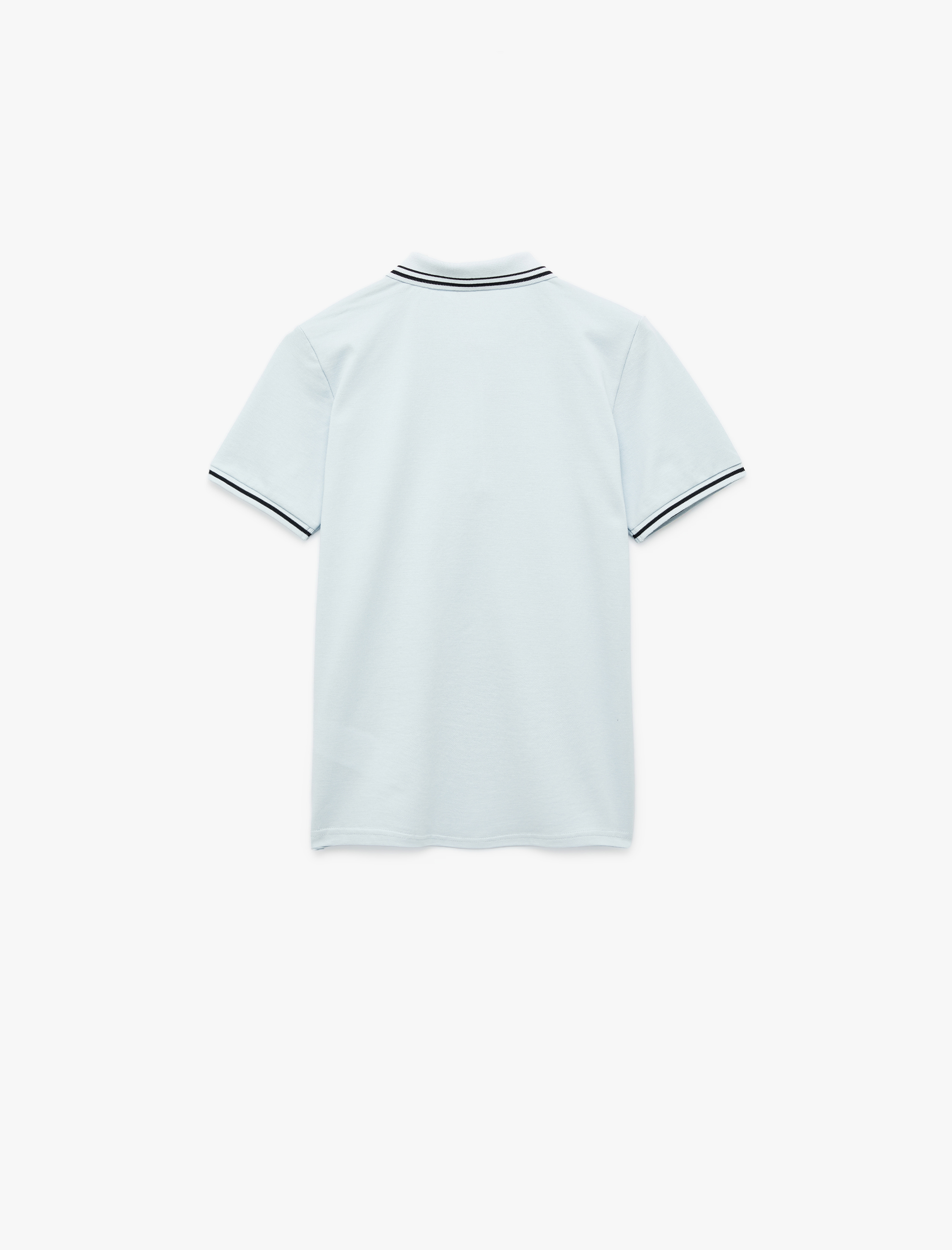  Erkek Çocuk Pamuklu Kısa Kollu Biyeli Polo Yaka Tişört