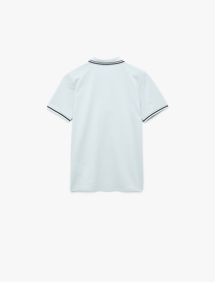 Erkek Çocuk Pamuklu Kısa Kollu Biyeli Polo Yaka Tişört