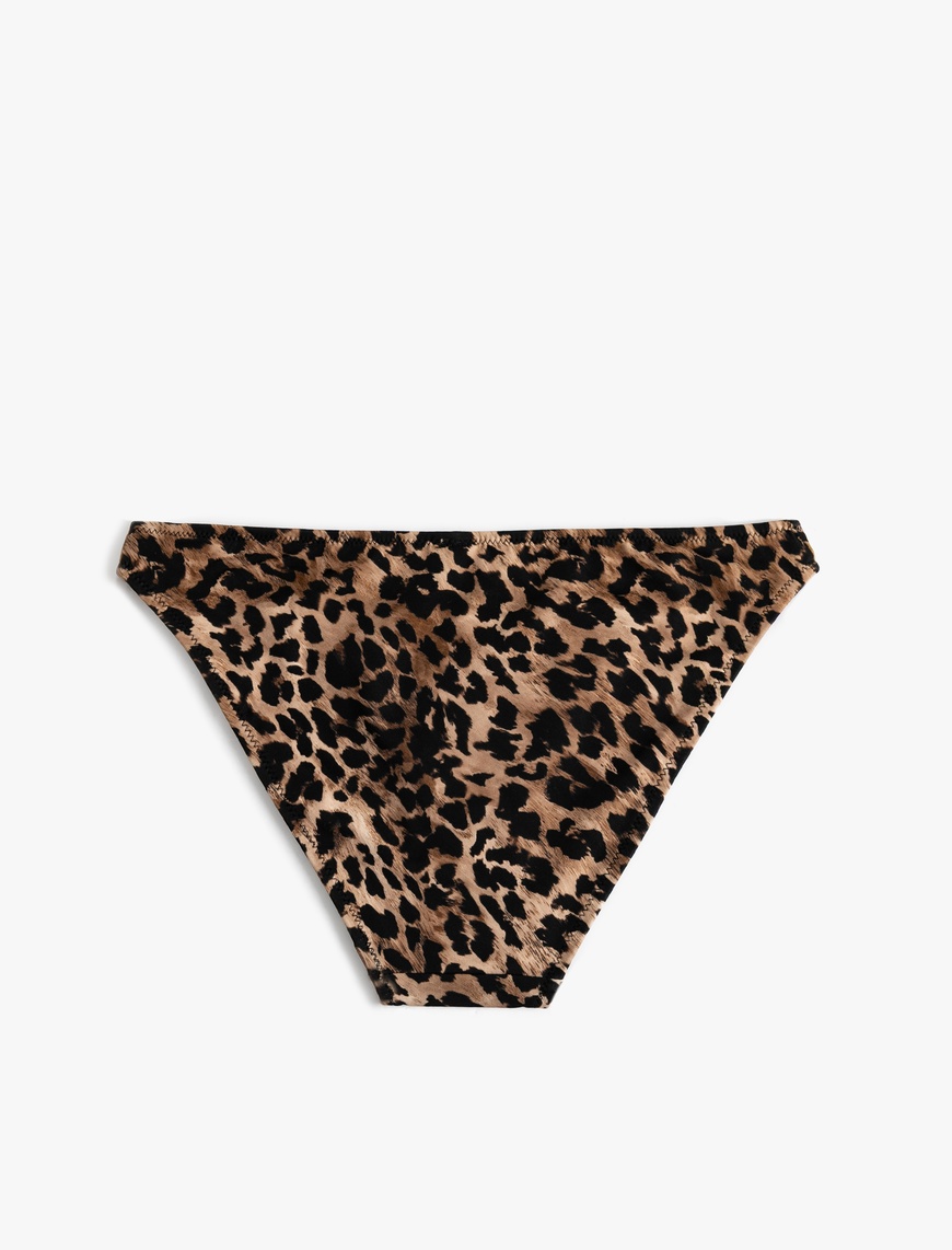   Astarlı Leopar Desenli Bikini Altı