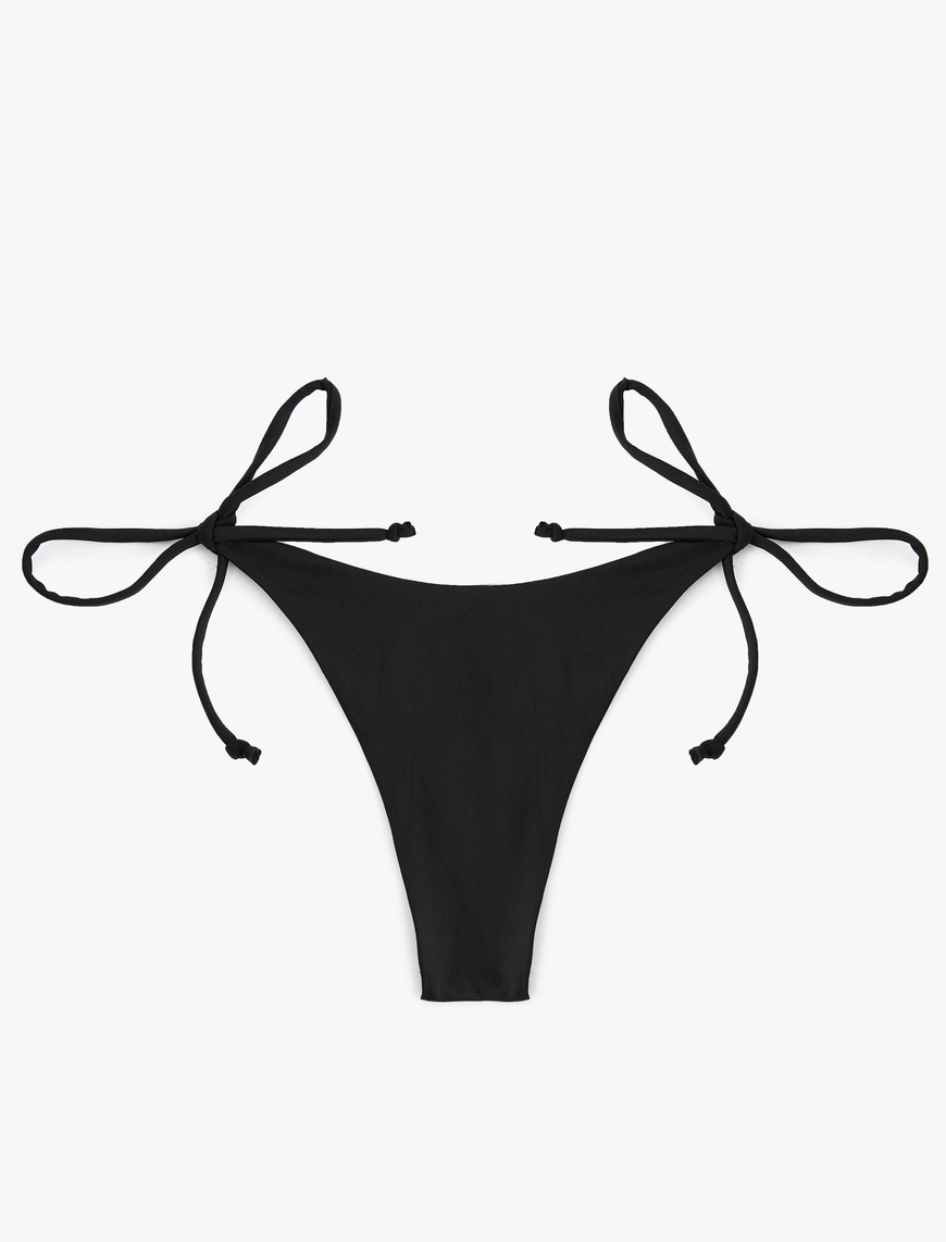   Bağlama Detaylı İpli Düşük Bel String Bikini Altı