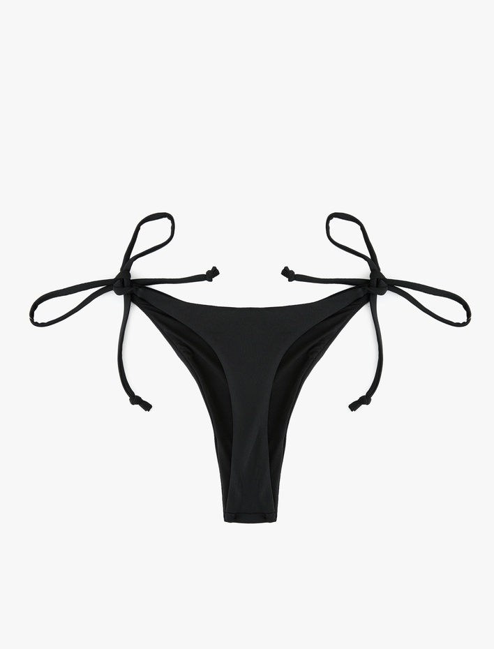  Bağlama Detaylı İpli Düşük Bel String Bikini Altı
