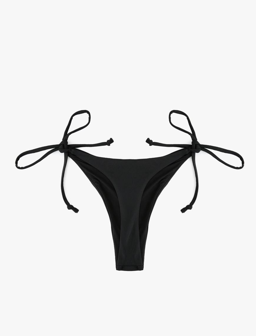  Bağlama Detaylı İpli Düşük Bel String Bikini Altı