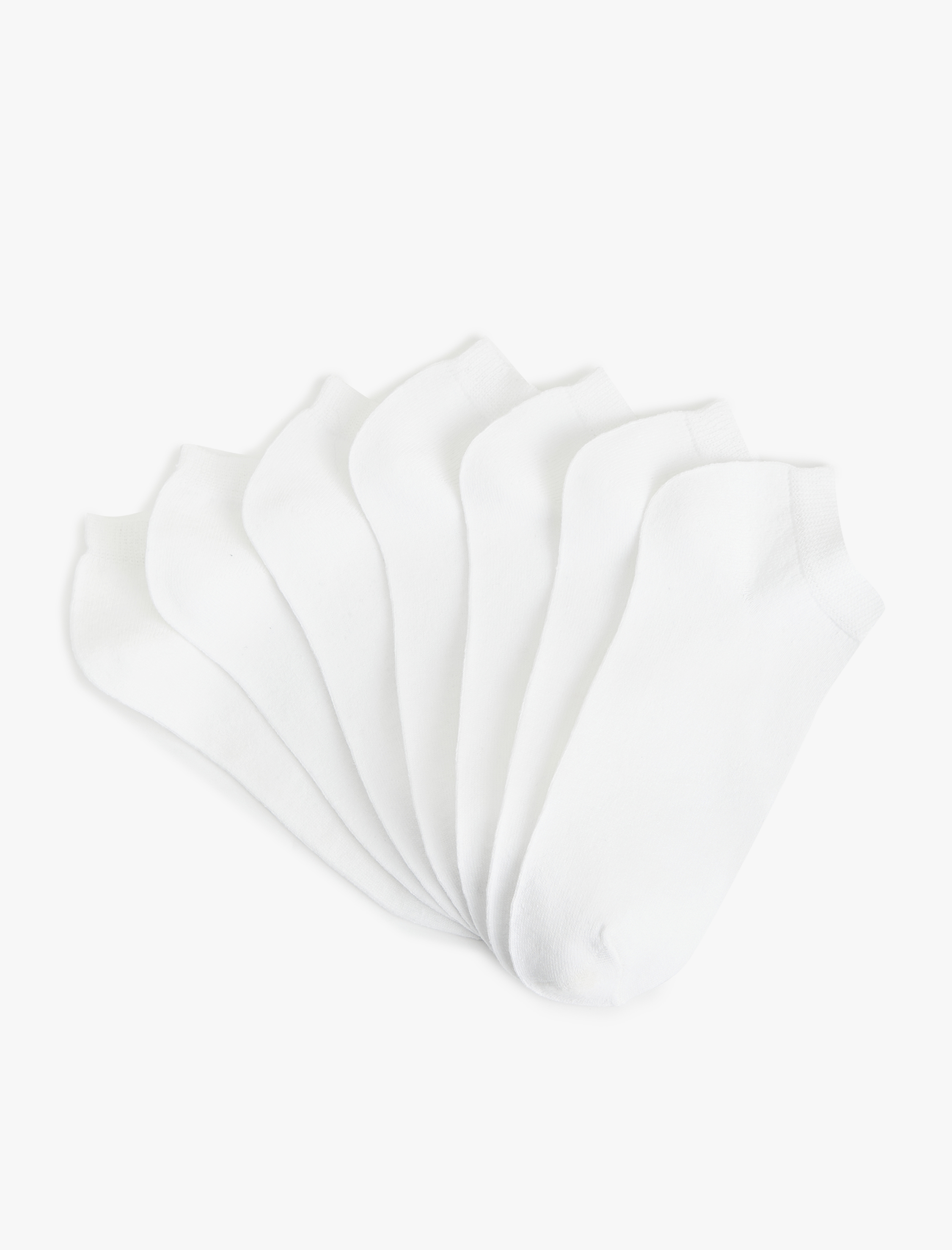  Erkek 7'li Çok Renkli Patik Çorap Seti