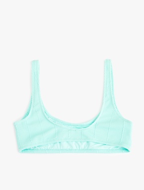 Spor U Yaka Dokulu Bralet Bikini Üstü_1