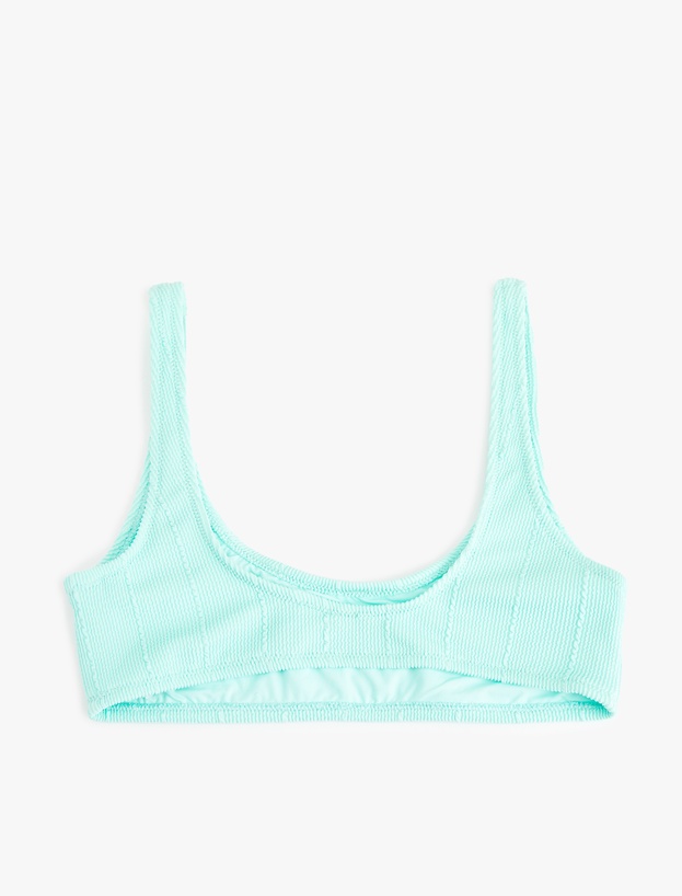 Spor U Yaka Dokulu Bralet Bikini Üstü_1
