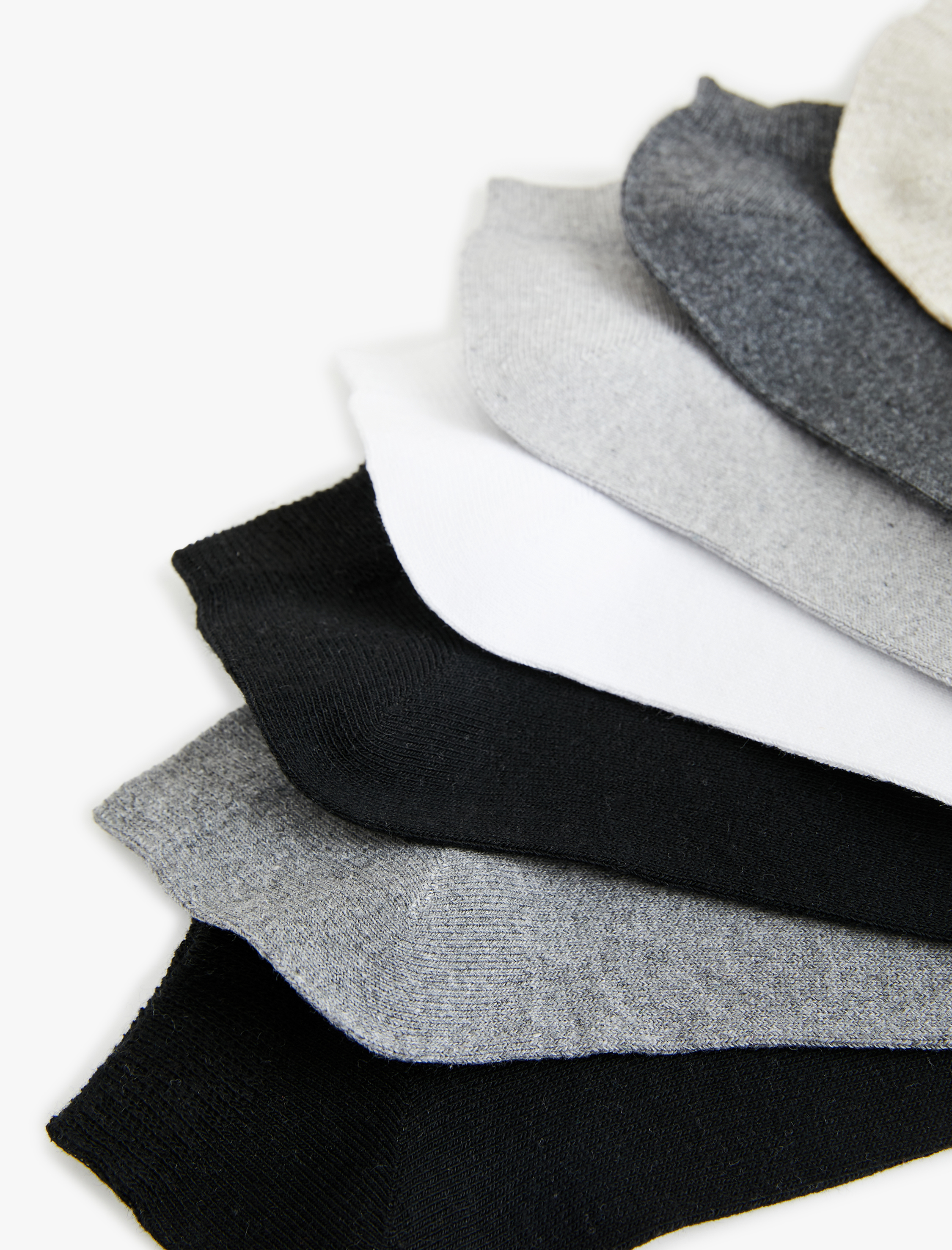  Erkek 7'li Çok Renkli Patik Çorap Seti