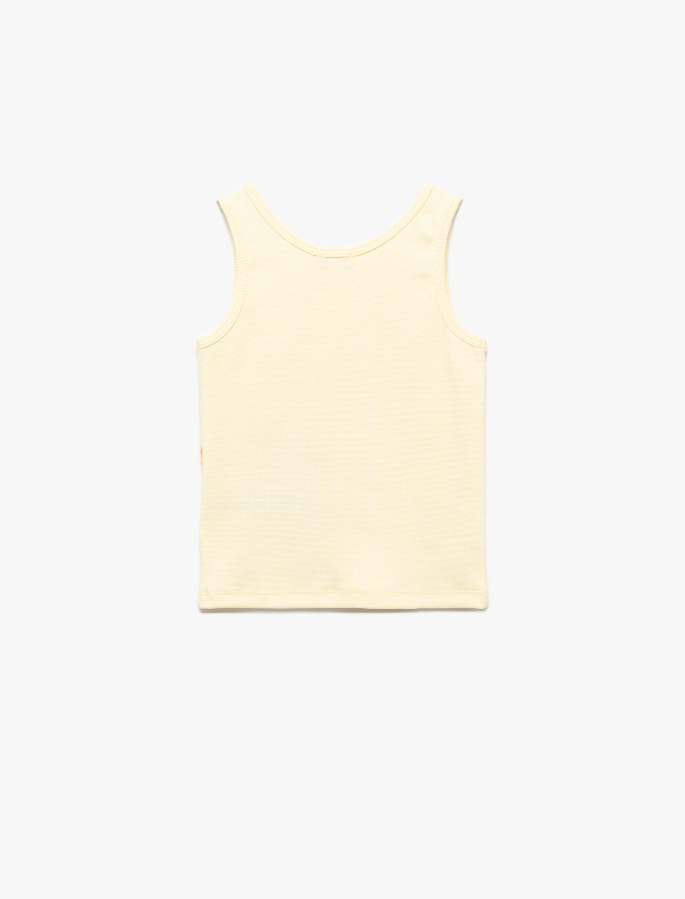  Kız Çocuk Pamuklu Kolsuz Bisiklet Yaka Çiçek Baskılı Atlet