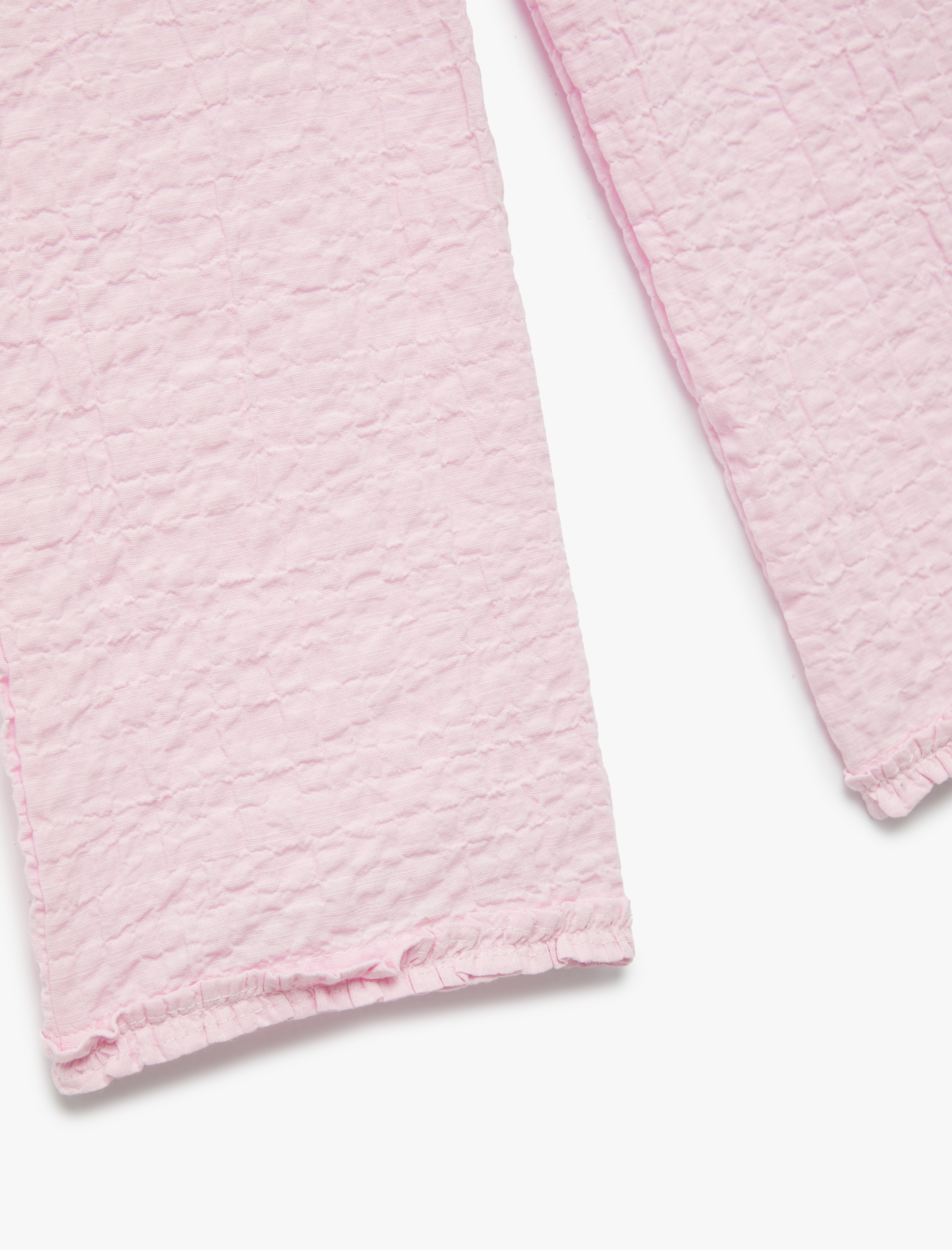  Kız Bebek Pamuklu Yumuşak Dokulu Fırfırlı Geniş Paça Pantolon