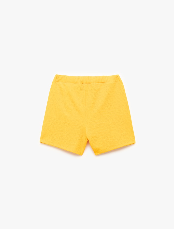 Kız Çocuk Düz Kesim Kruvaze Mini Boy Şort Etek