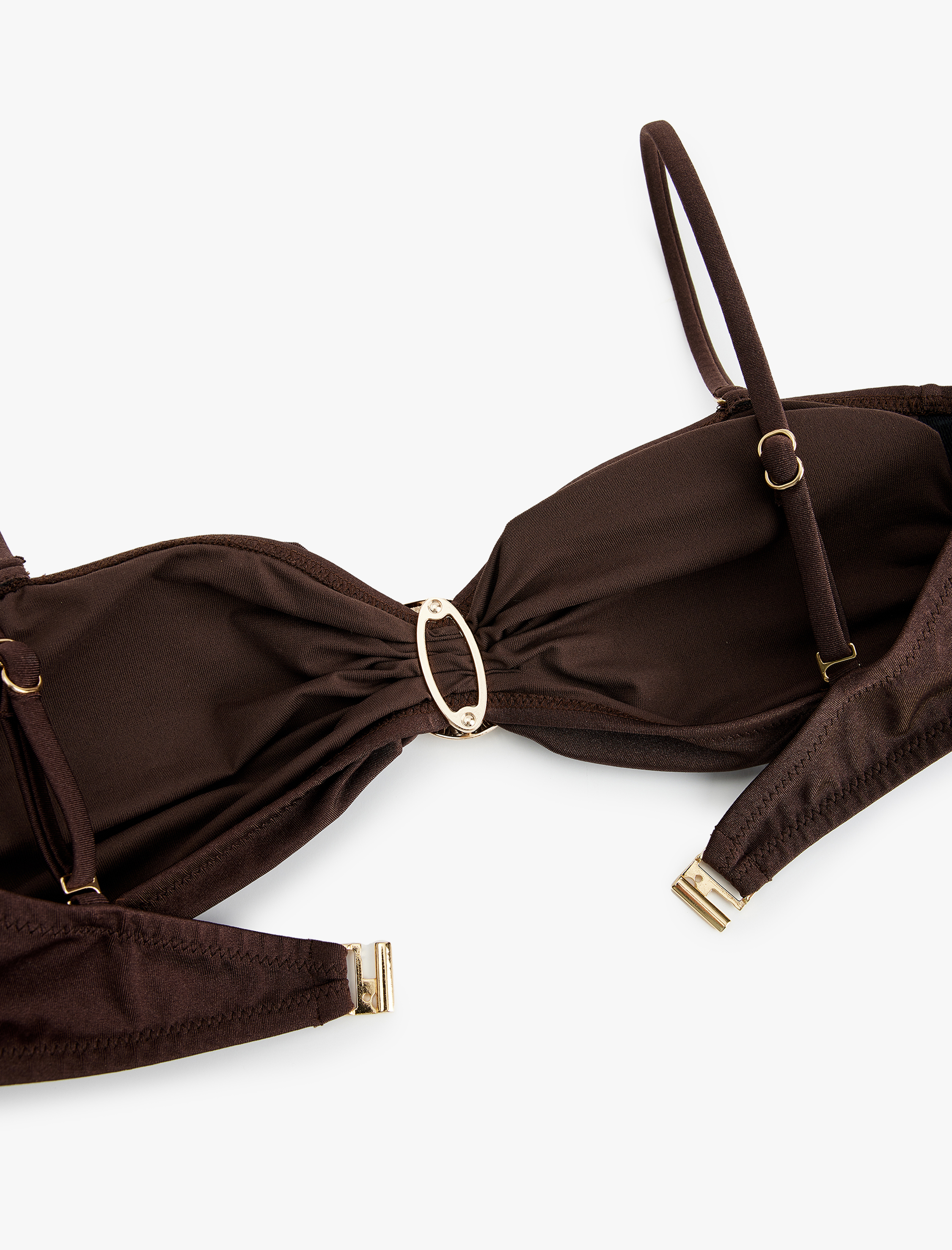   Koton X Şahika Ercümen - Deniz Kabuğu Aksesuar Detaylı Straplez Bikini Üstü