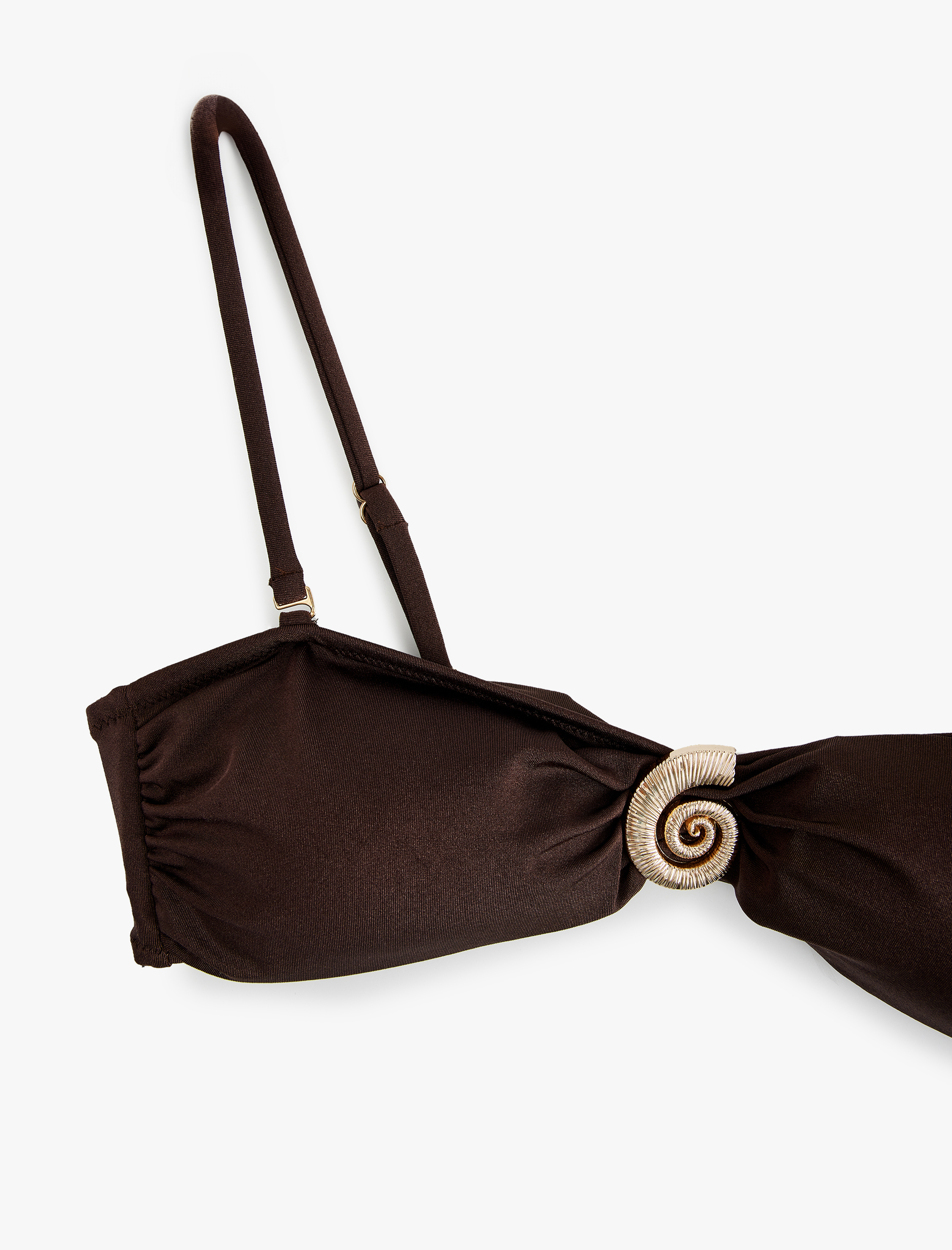   Koton X Şahika Ercümen - Deniz Kabuğu Aksesuar Detaylı Straplez Bikini Üstü