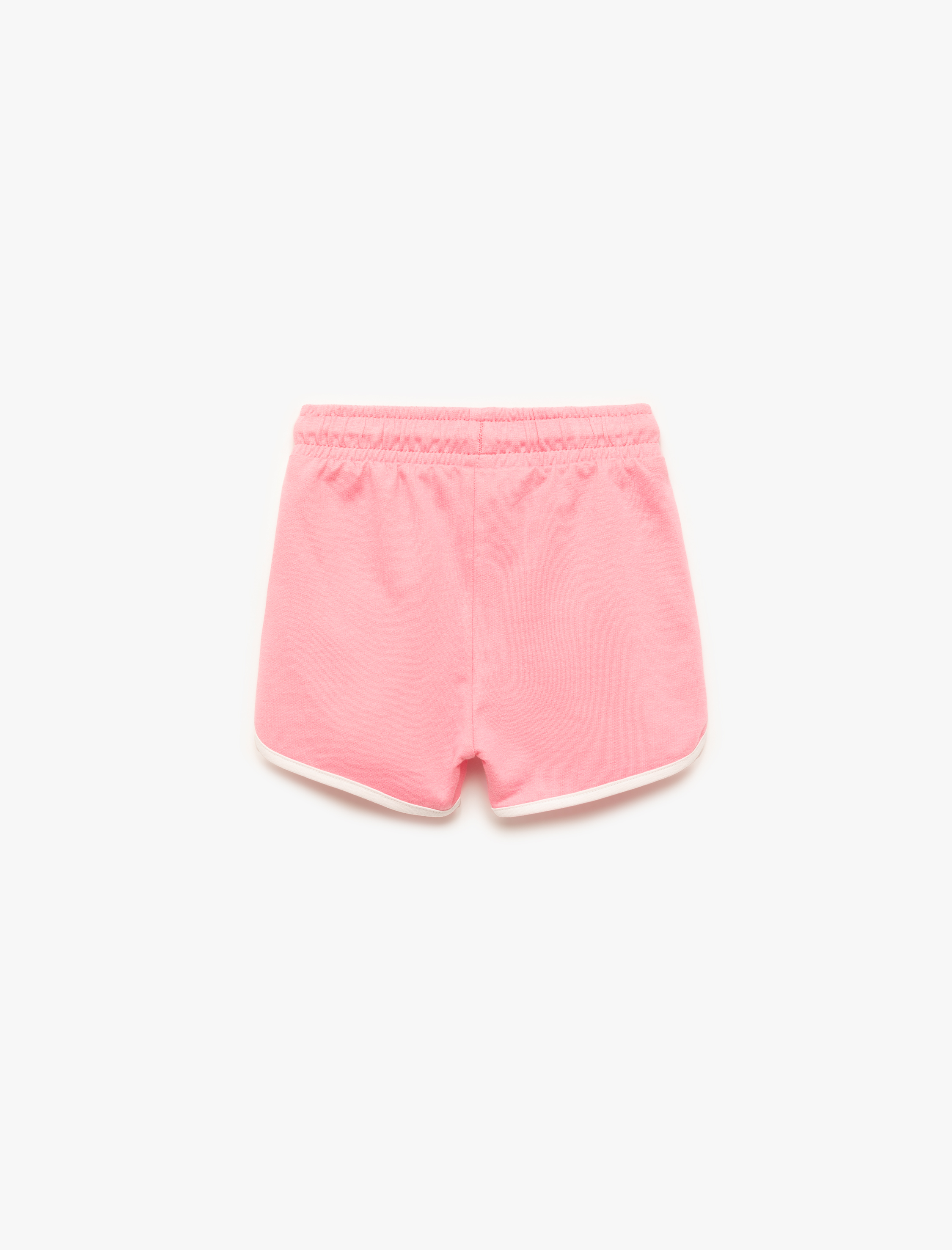  Kız Bebek Pamuklu Beli Bağcıklı Biyeli Mini Şort
