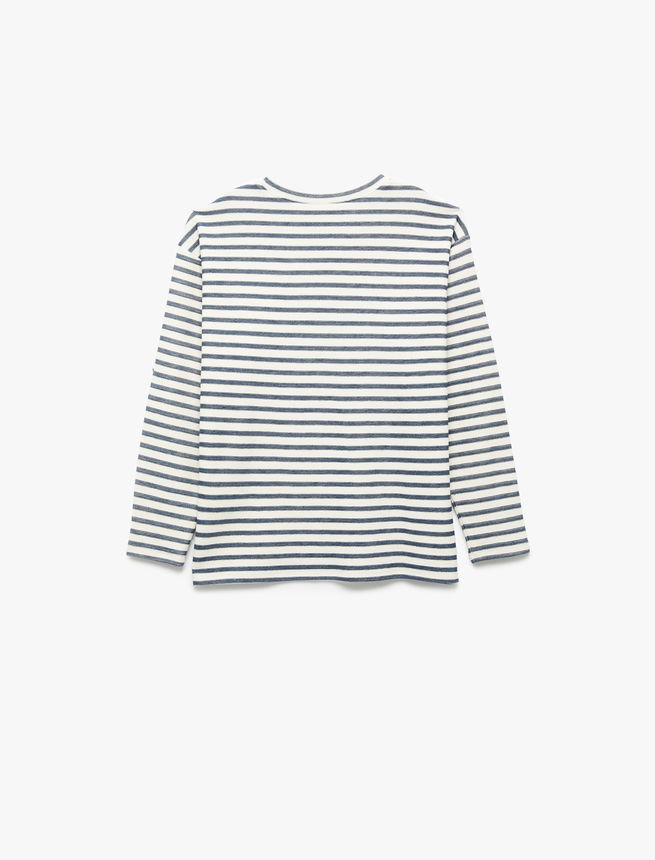  Erkek Çocuk Pamuklu Uzun Kollu Bisiklet Yaka Tişört