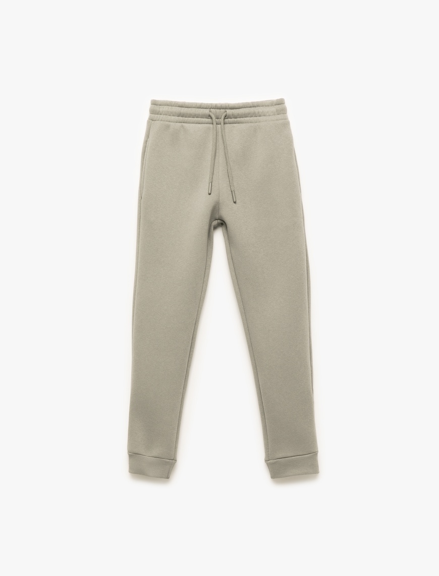  Erkek Çocuk Beli Lastikli Cepli Basic Jogger Eşofman Altı