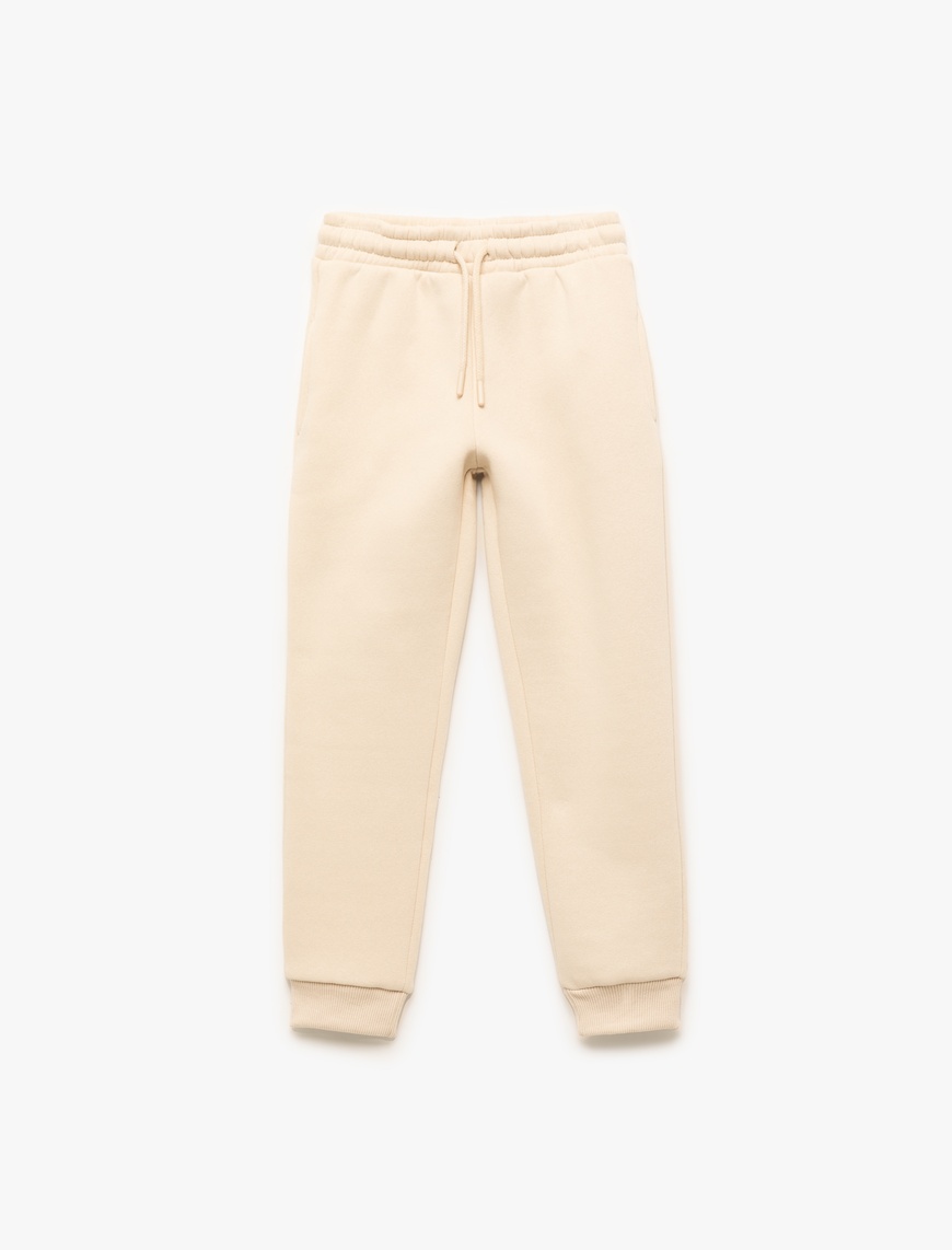  Erkek Çocuk Beli Lastikli Cepli Basic Jogger Eşofman Altı