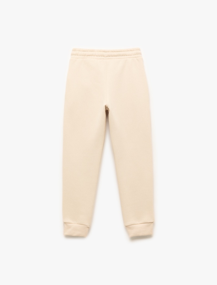 Erkek Çocuk Beli Lastikli Cepli Şardonlu Basic Jogger Eşofman Altı