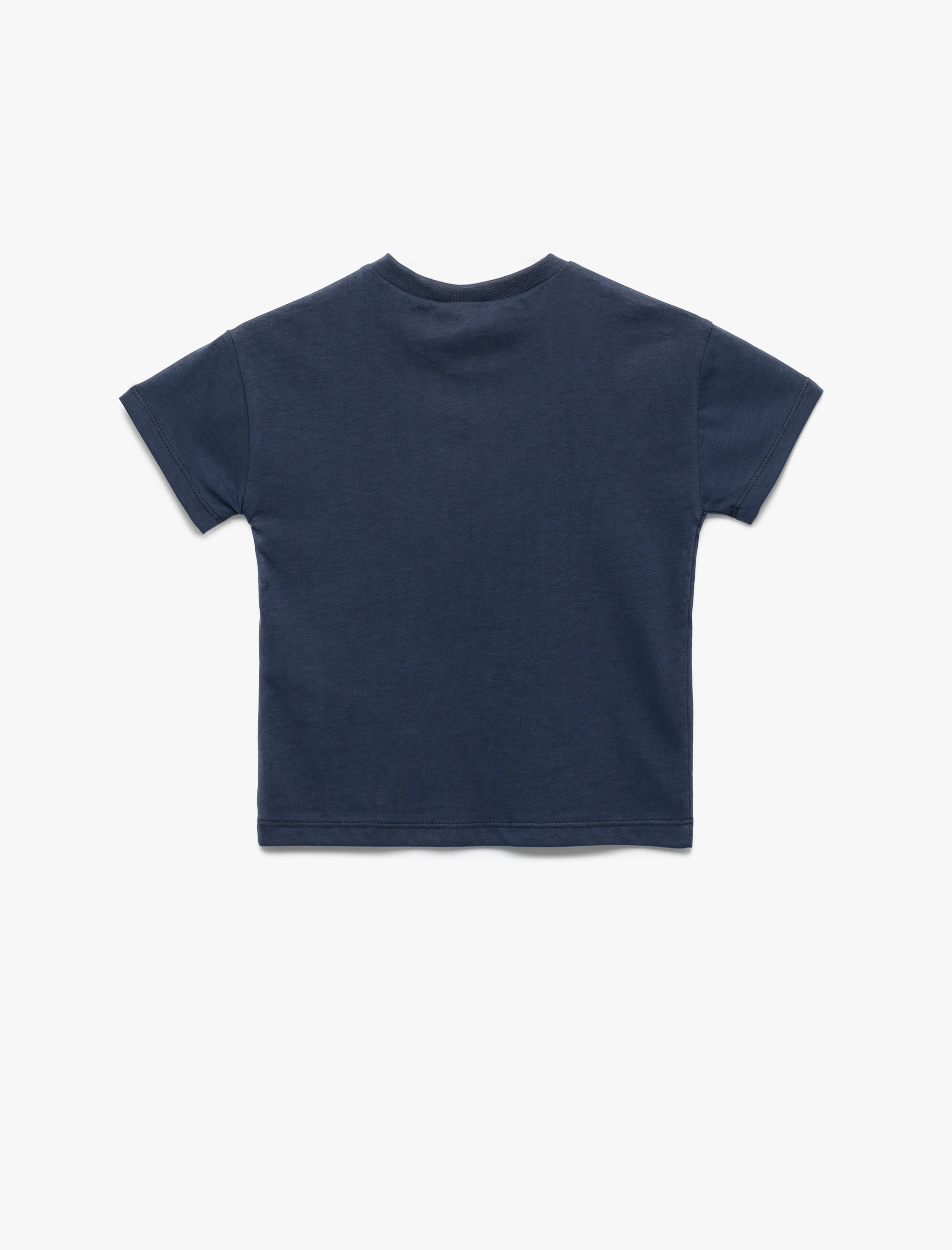  Erkek Bebek Snoopy Baskılı Kısa Kollu Bisiklet Yaka Lisanslı Pamuklu Tişört