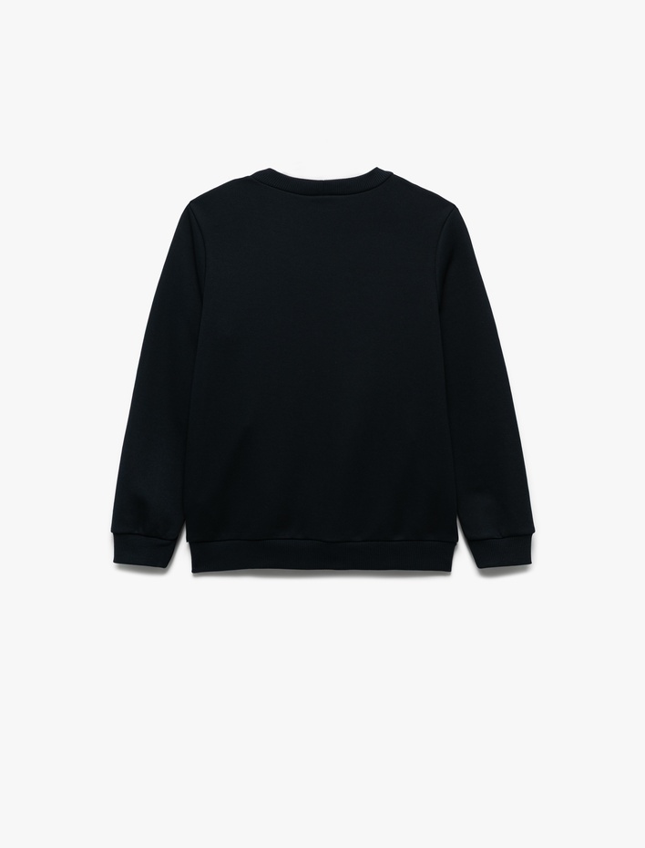 Erkek Çocuk Uzun Kollu V Yaka Düğmeli Basic Okul Hırkası