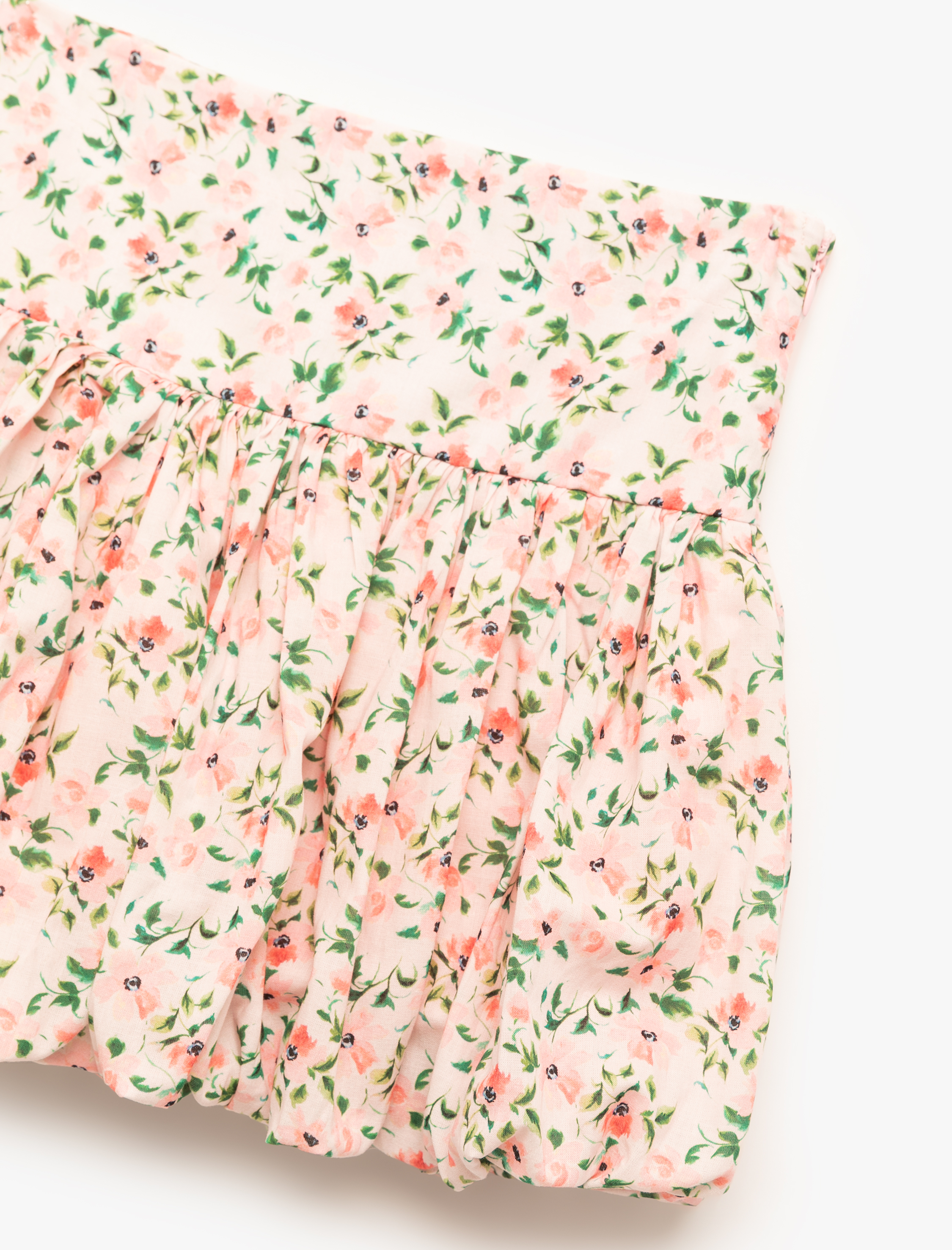 Kız Çocuk Pamuklu Volanlı Çiçekli Etek