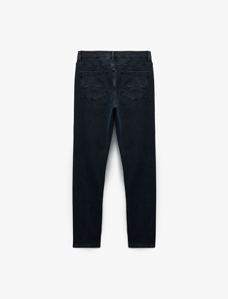   Normal Bel Pamuklu Slim Fit Jean Pantolon - Brad Jean