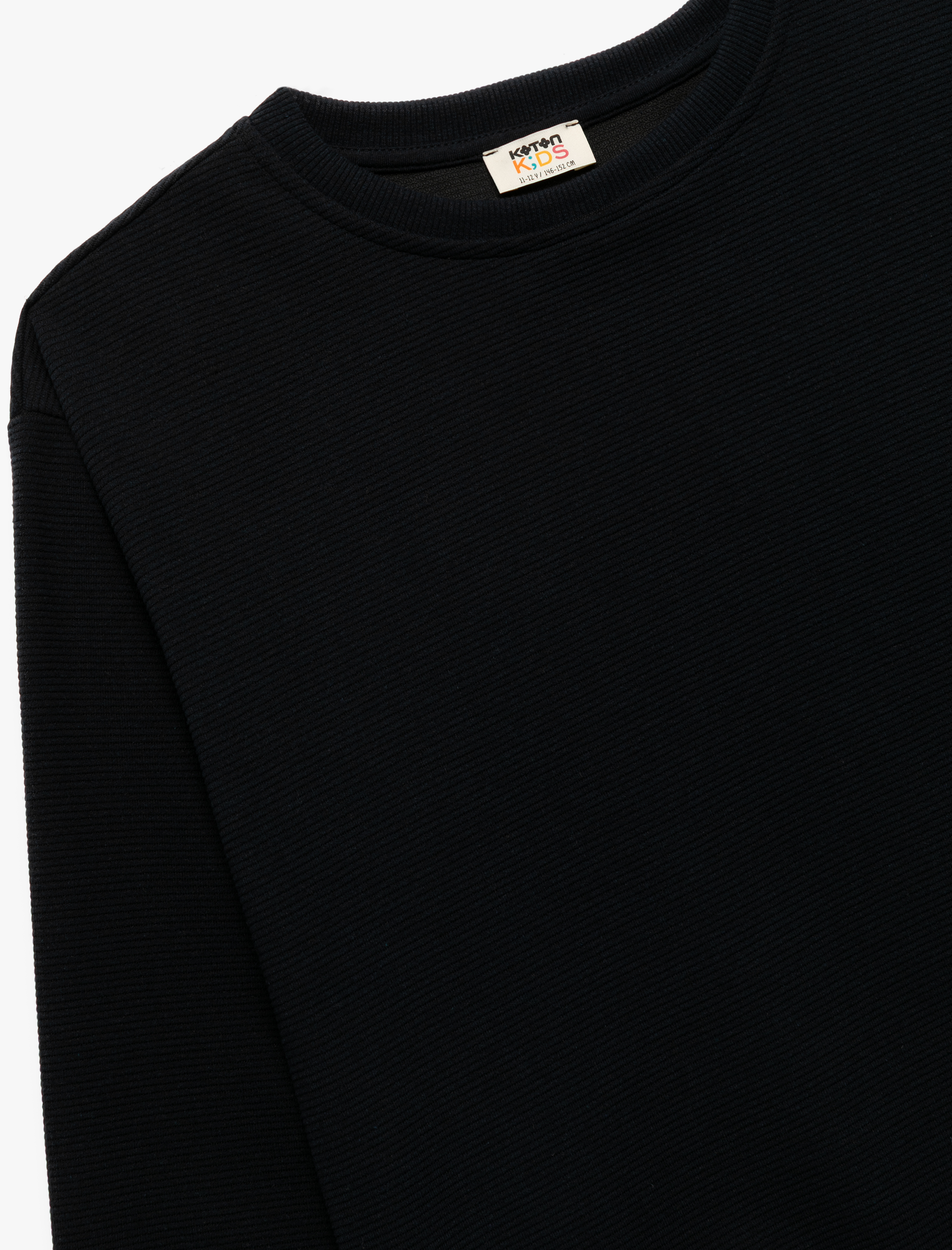  Erkek Çocuk Uzun Kollu Bisiklet Yaka Basic Sweatshirt