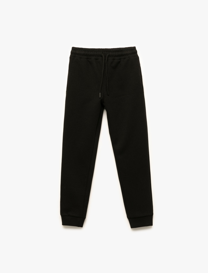 Erkek Çocuk Beli Lastikli Cepli Basic Jogger Eşofman Altı