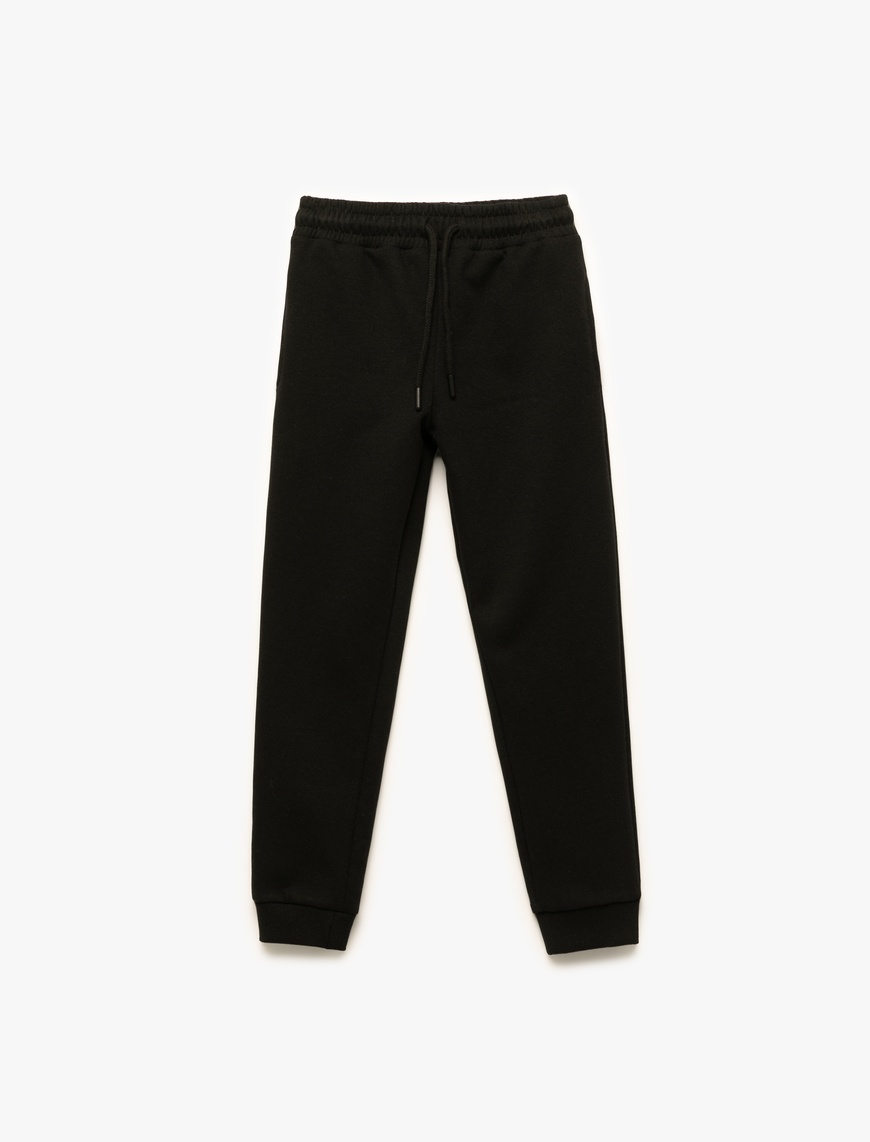  Erkek Çocuk Beli Lastikli Cepli Basic Jogger Eşofman Altı