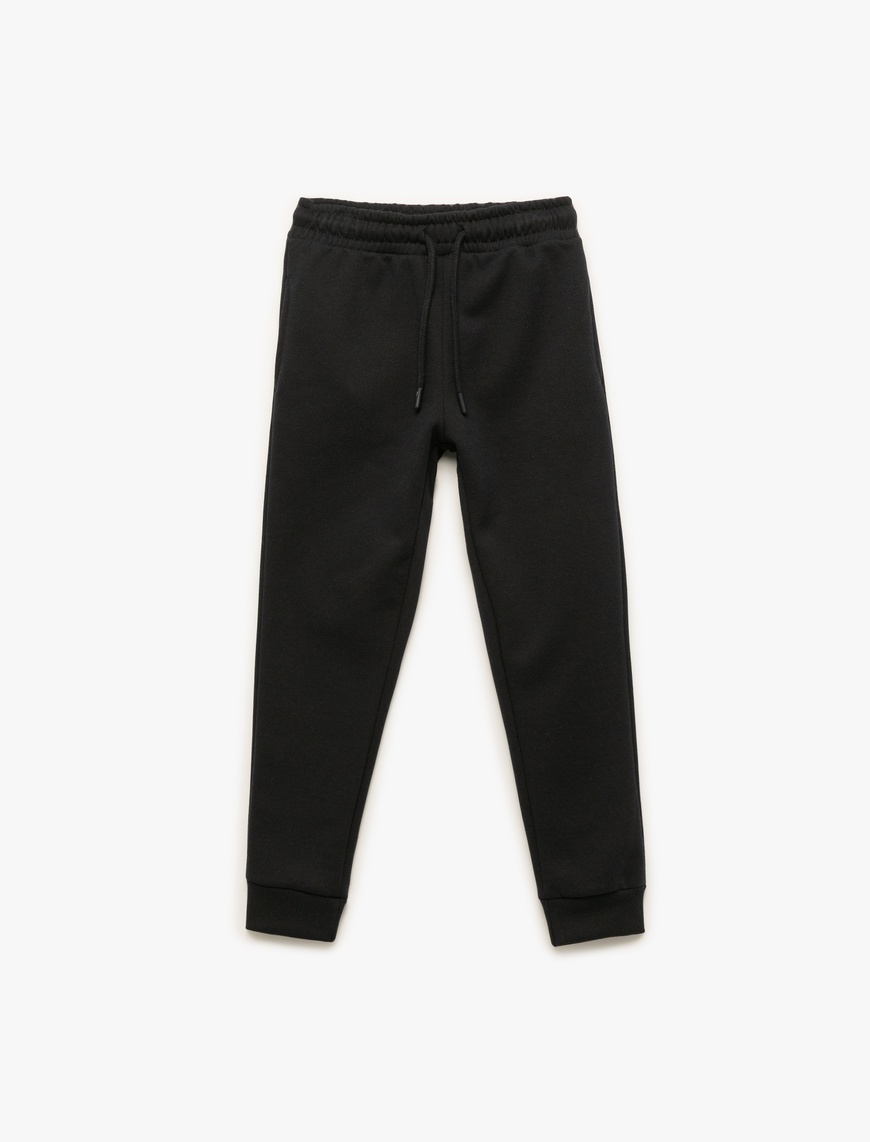  Erkek Çocuk Beli Lastikli Cepli Basic Jogger Eşofman Altı