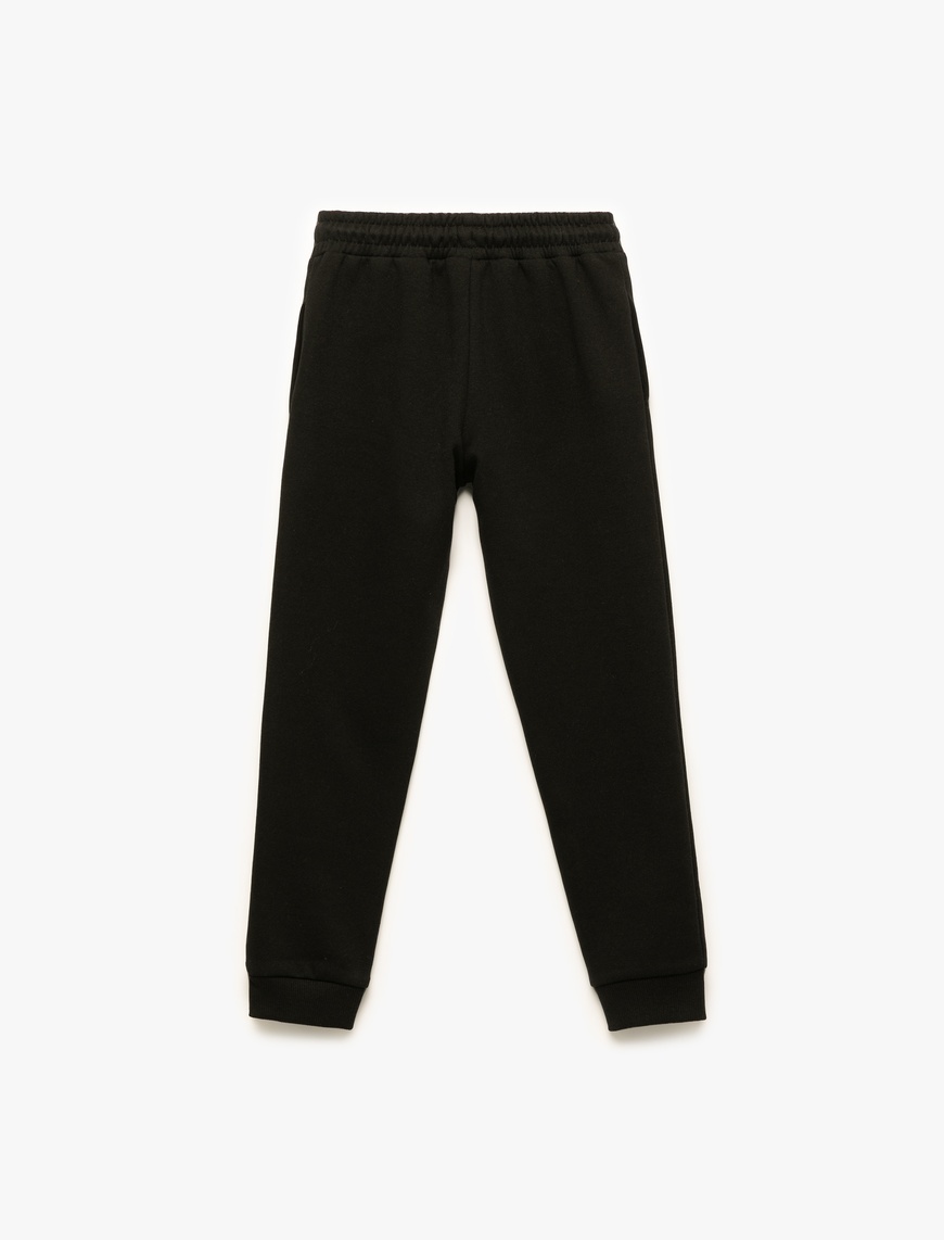 Erkek Çocuk Beli Lastikli Cepli Basic Jogger Eşofman Altı