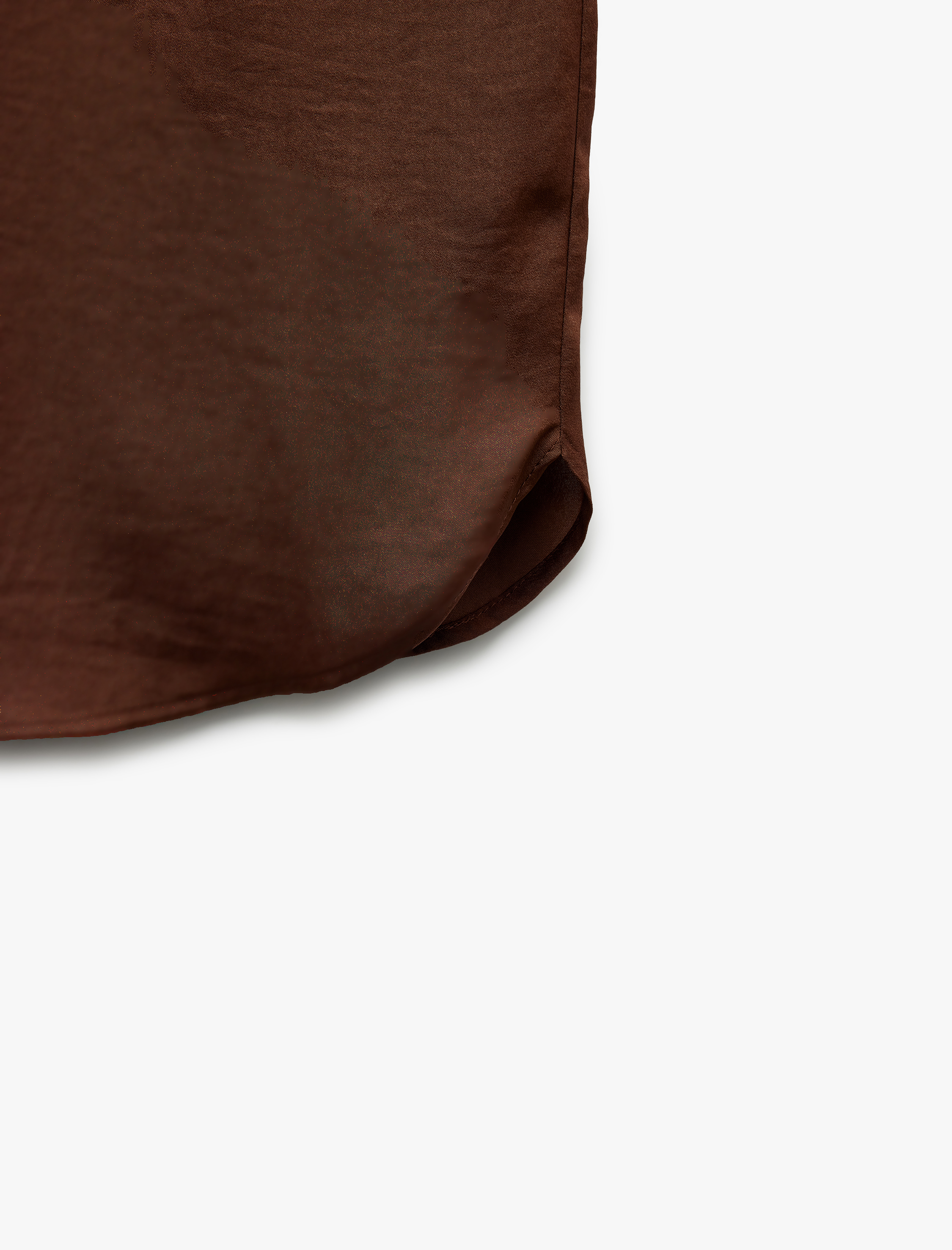 Aerobin Kumaş Klasik Yaka Kolsuz Düğmeli Saten Gömlek