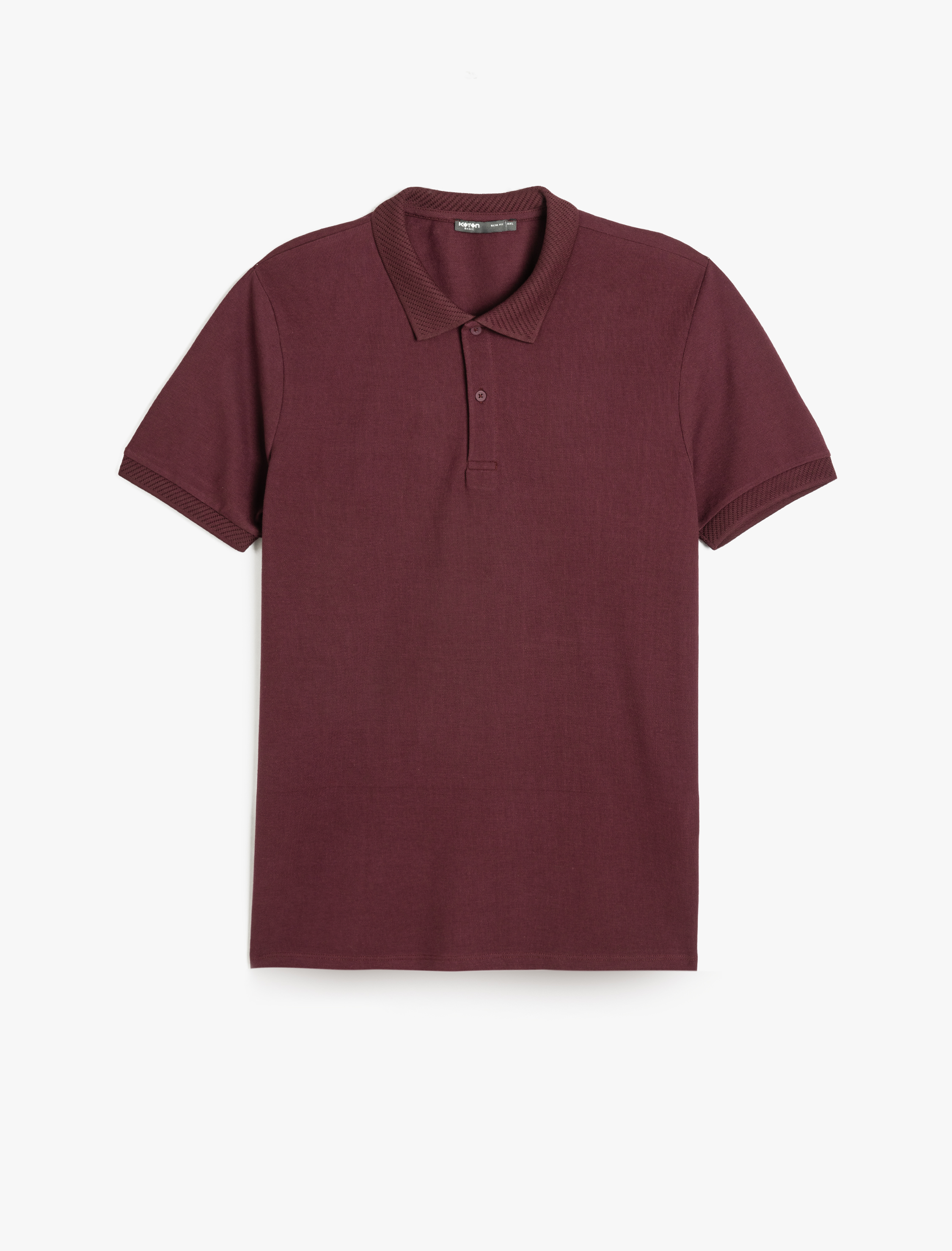   Slim Fit Kısa Kollu Pike Kumaş Pamuklu Polo Yaka Tişört