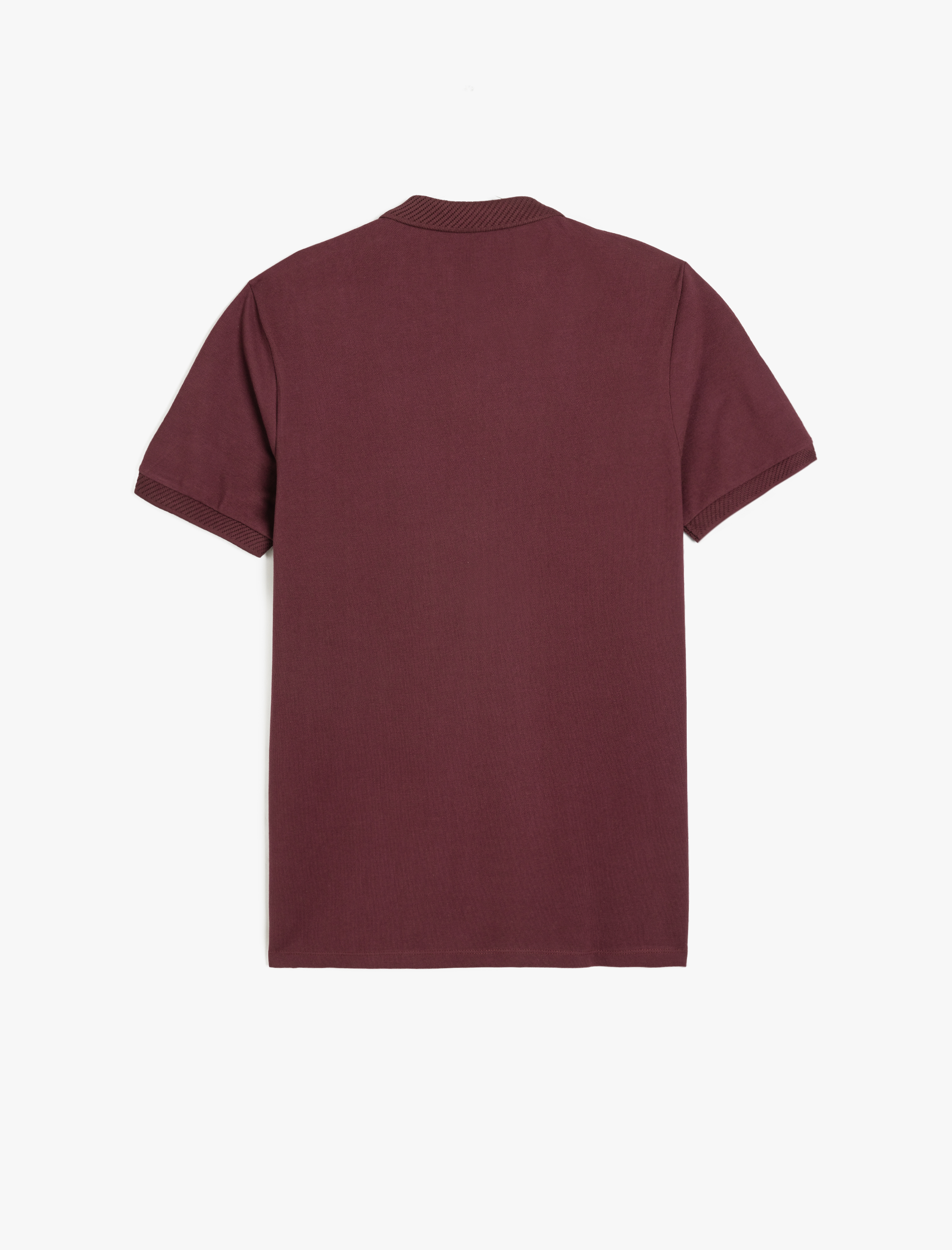   Slim Fit Kısa Kollu Pike Kumaş Pamuklu Polo Yaka Tişört