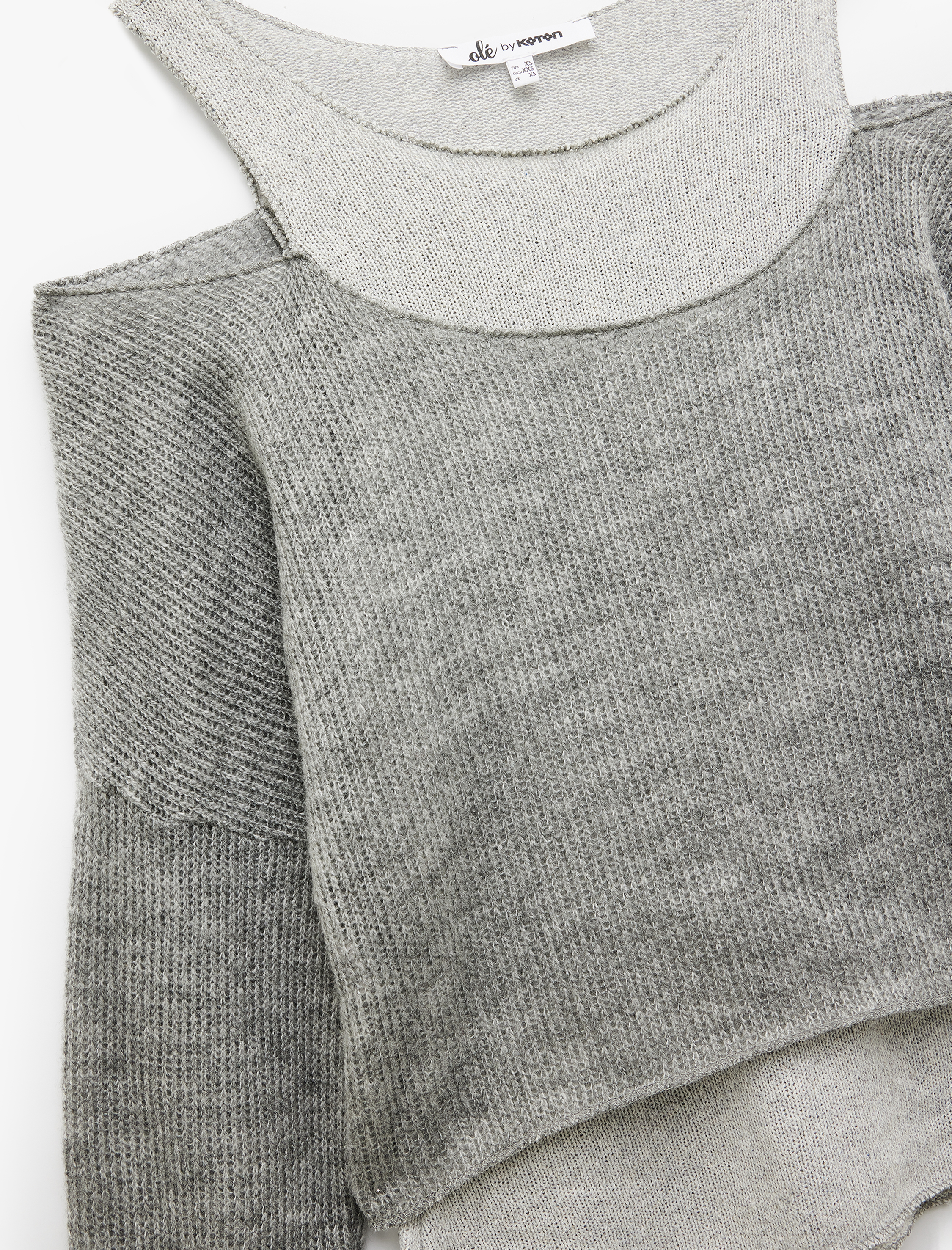   Atlet Detaylı Bisiklet Yaka Uzun Kollu Tişört