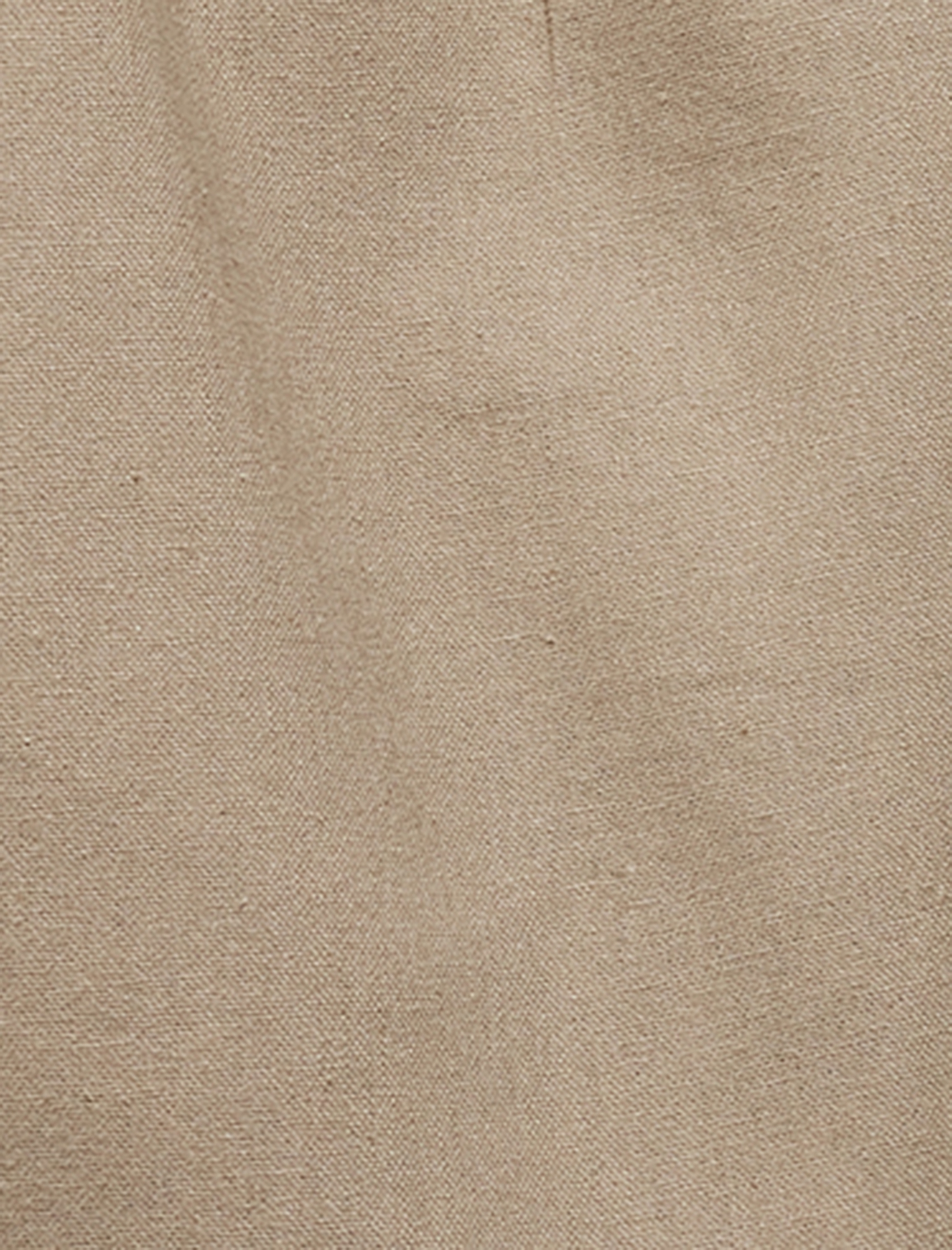   Cep Detaylı Düğmeli Pamuk Keten Karışımlı Chino Pantolon