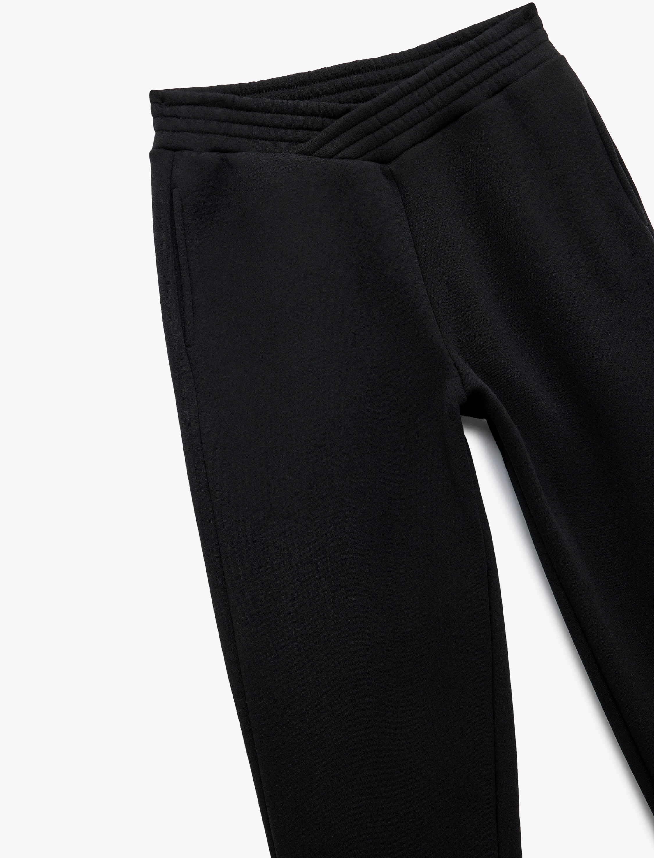   Fermuarlı Cepli Beli Lastikli Şardonlu Jogger Eşofman Altı