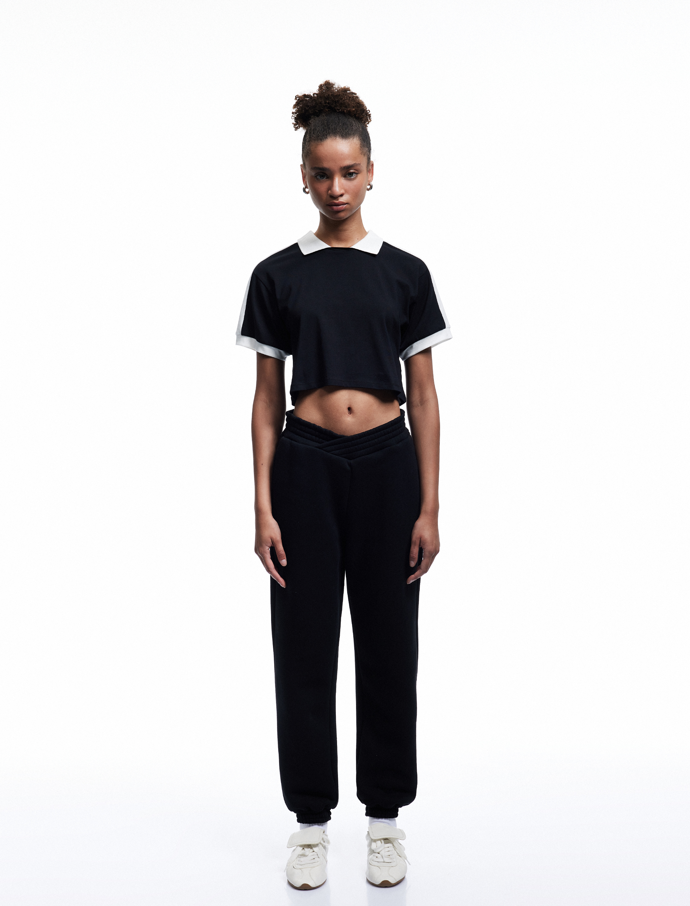   Fermuarlı Cepli Beli Lastikli Şardonlu Jogger Eşofman Altı