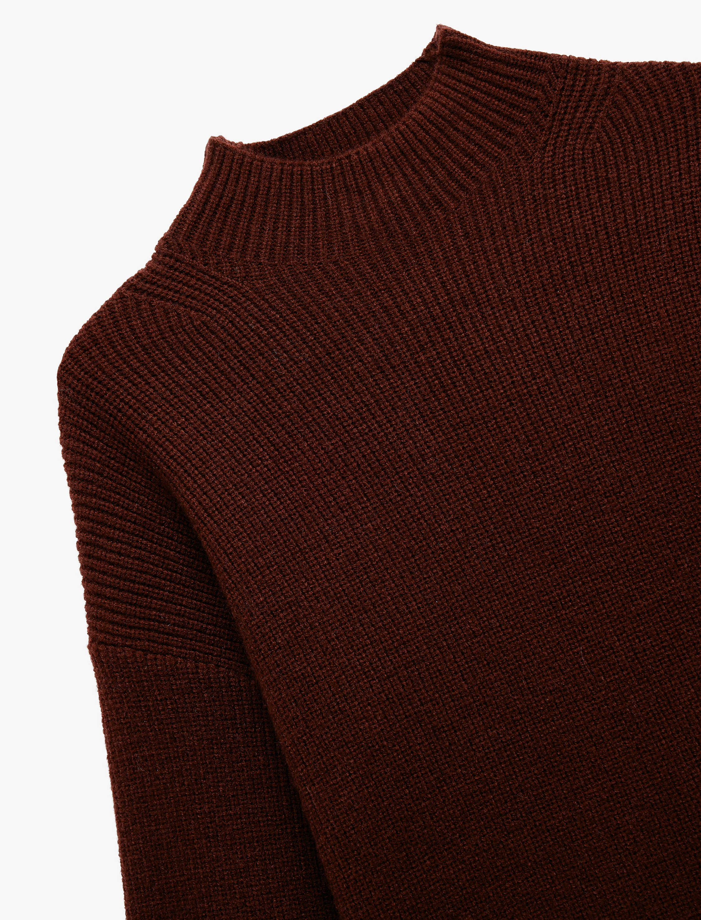   Dik Yaka Uzun Kollu Rahat Kalıp Basic Triko Kazak