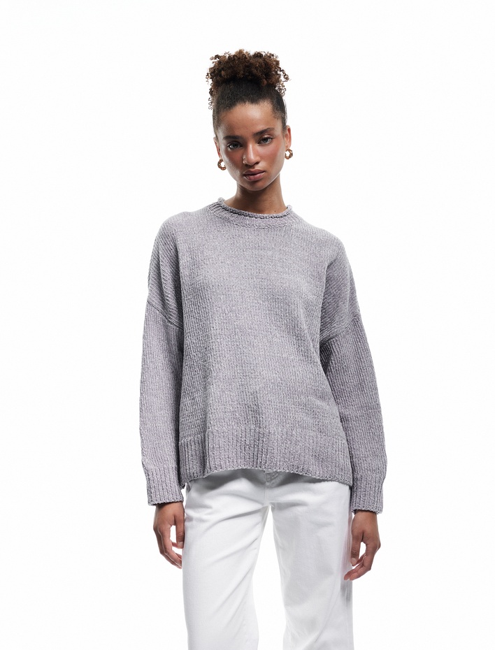  Uzun Kollu Bisiklet Yaka Basic Triko Kazak