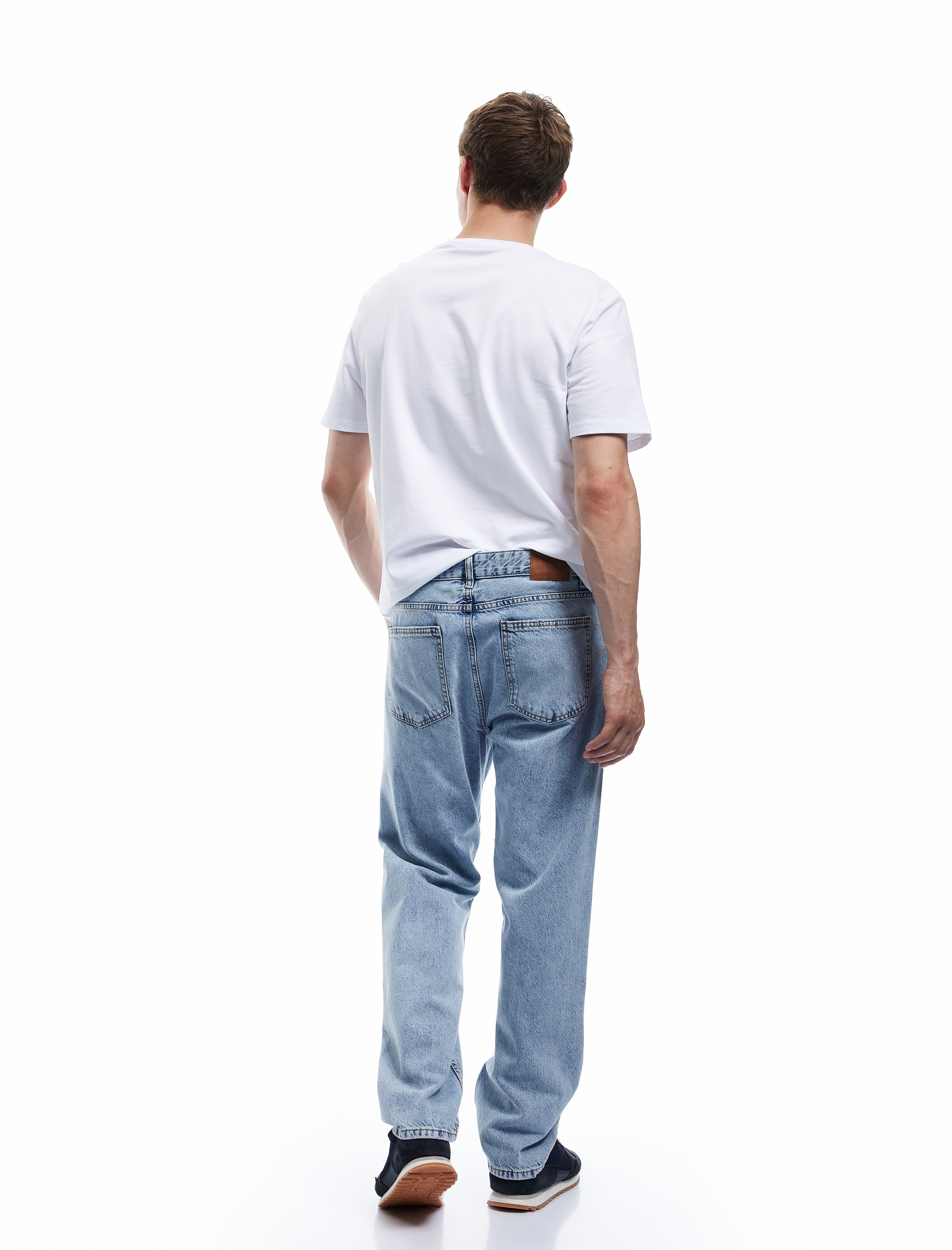   Normal Bel Pamuklu Vintage Straight Fit Jean Pantolon