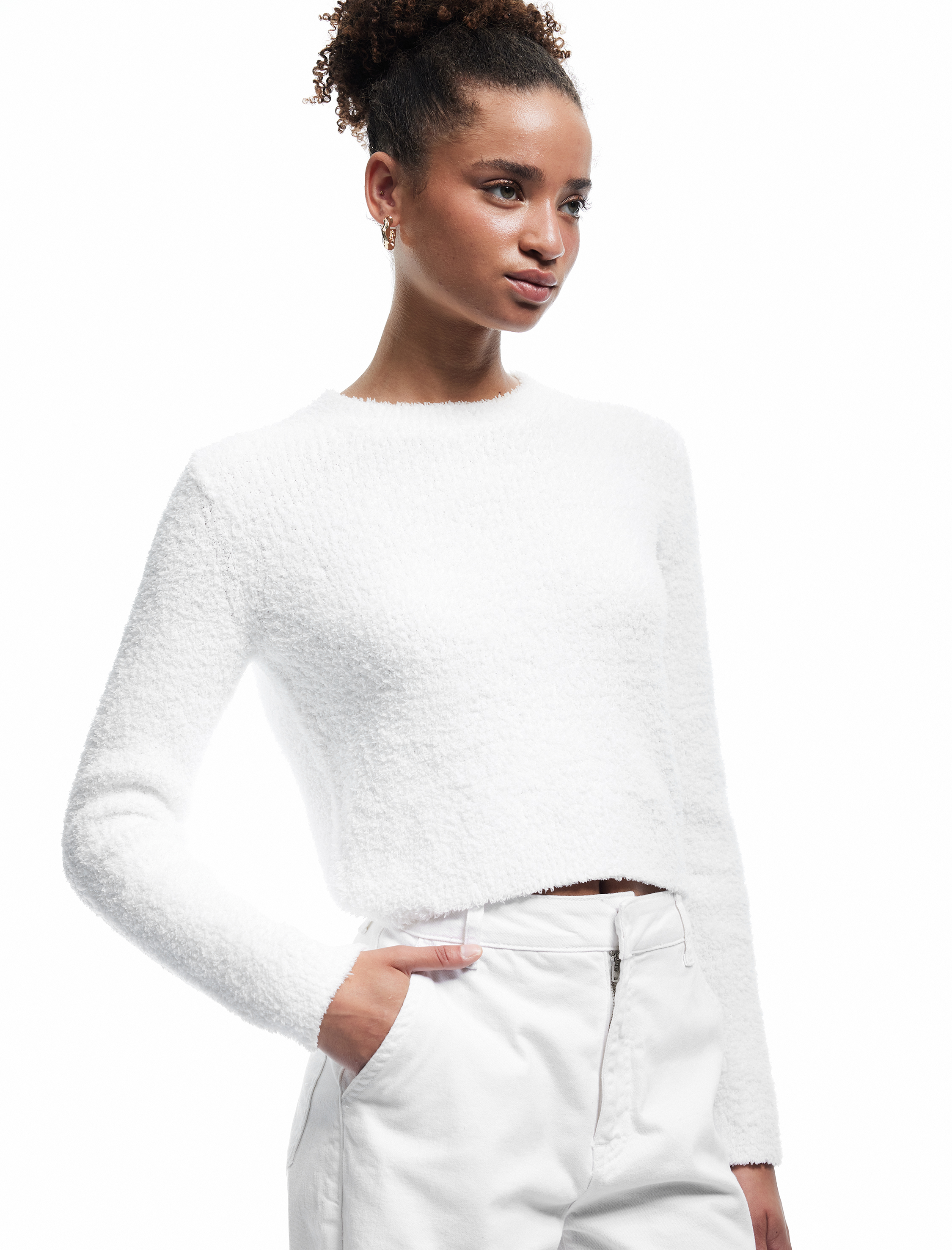   Uzun Kollu Bisiklet Yaka Buklet Triko Kazak