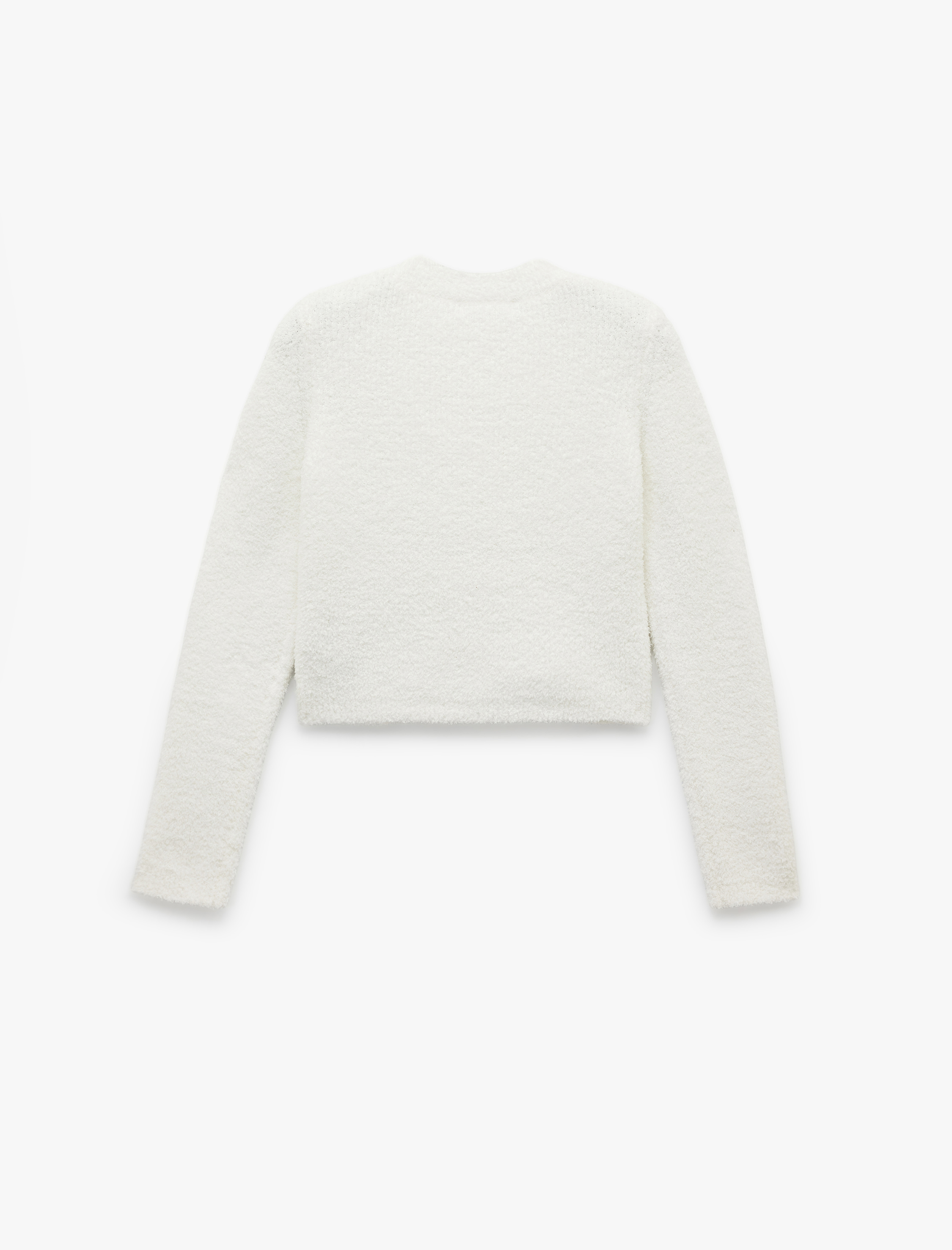   Uzun Kollu Bisiklet Yaka Buklet Triko Kazak