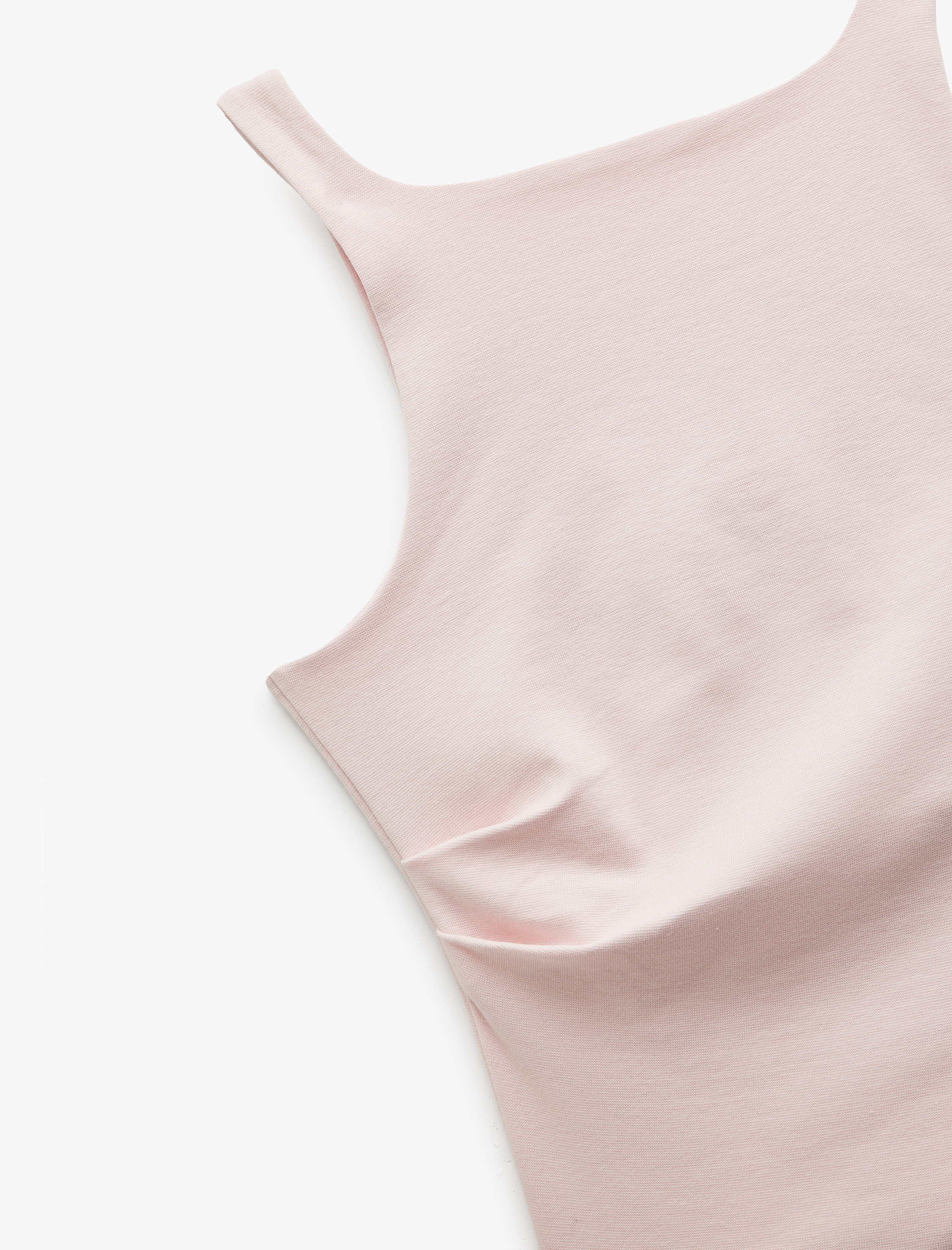   Kare Yaka Kolsuz Dar Kesim Basic Drapeli Bluz