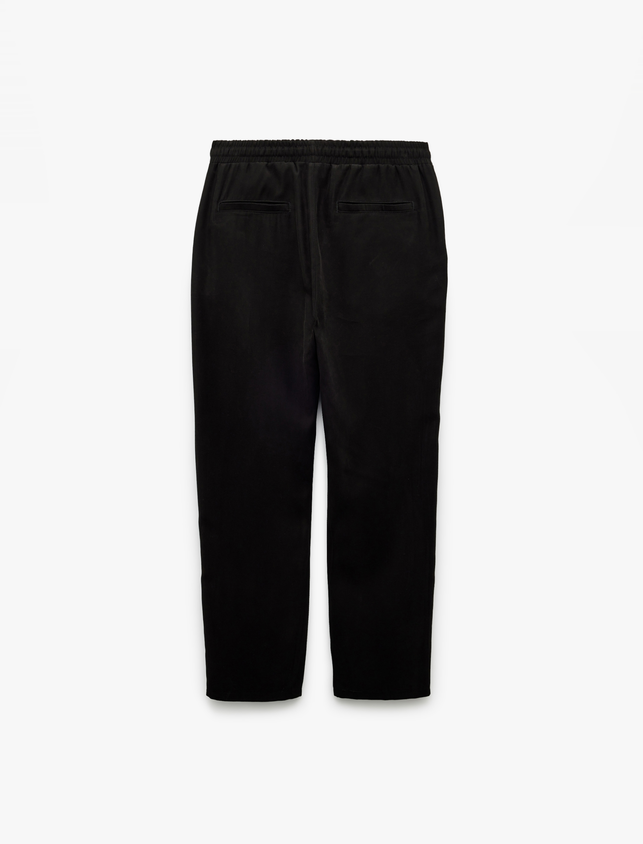   Cep Detaylı Viskon Beli Bağcıklı Pantolon