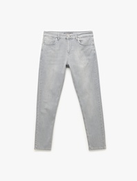 Normal Bel Pamuklu Skinny Fit Jean Pantolon - Michael Jean